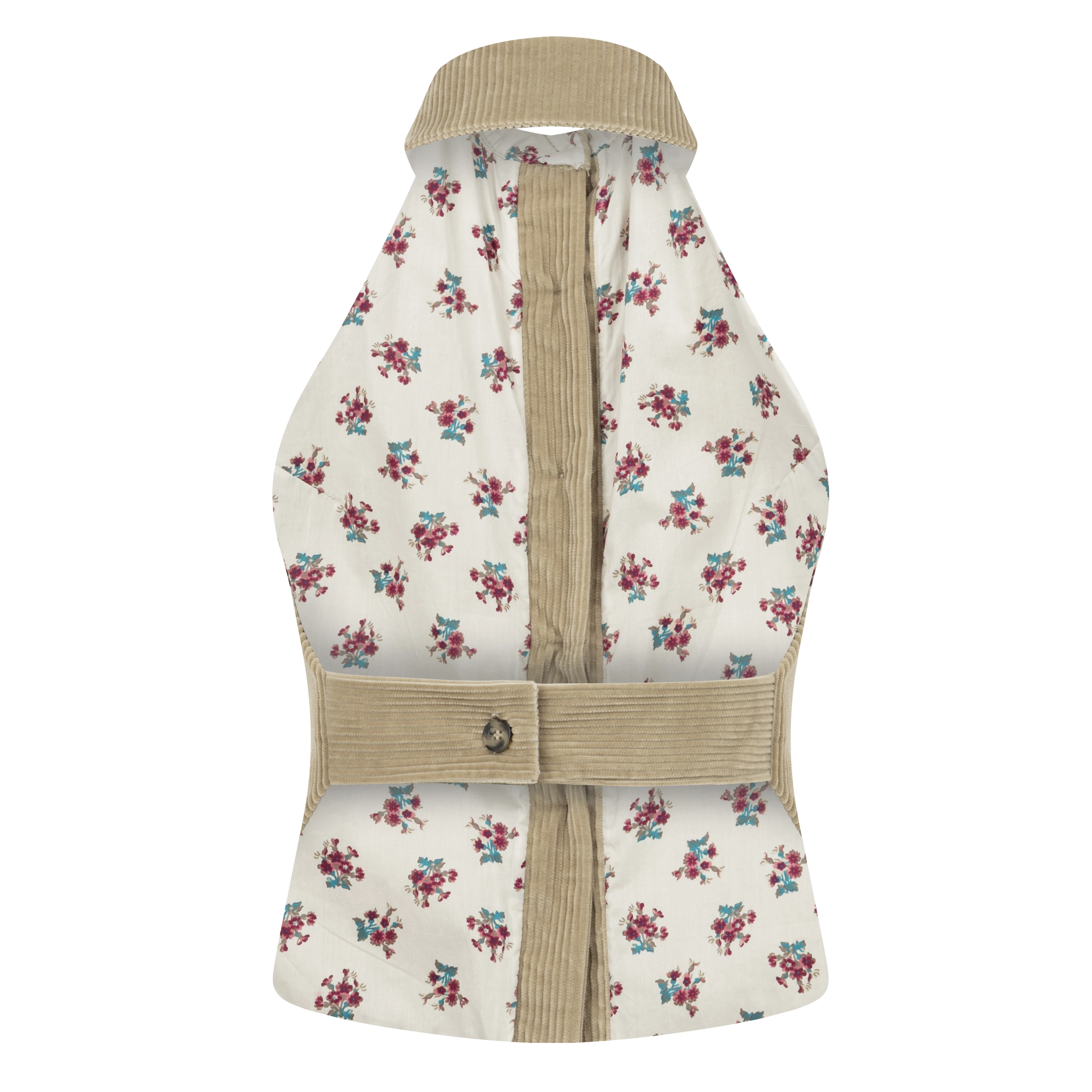 Floret Smokin Gömlek, Kadife/Bej