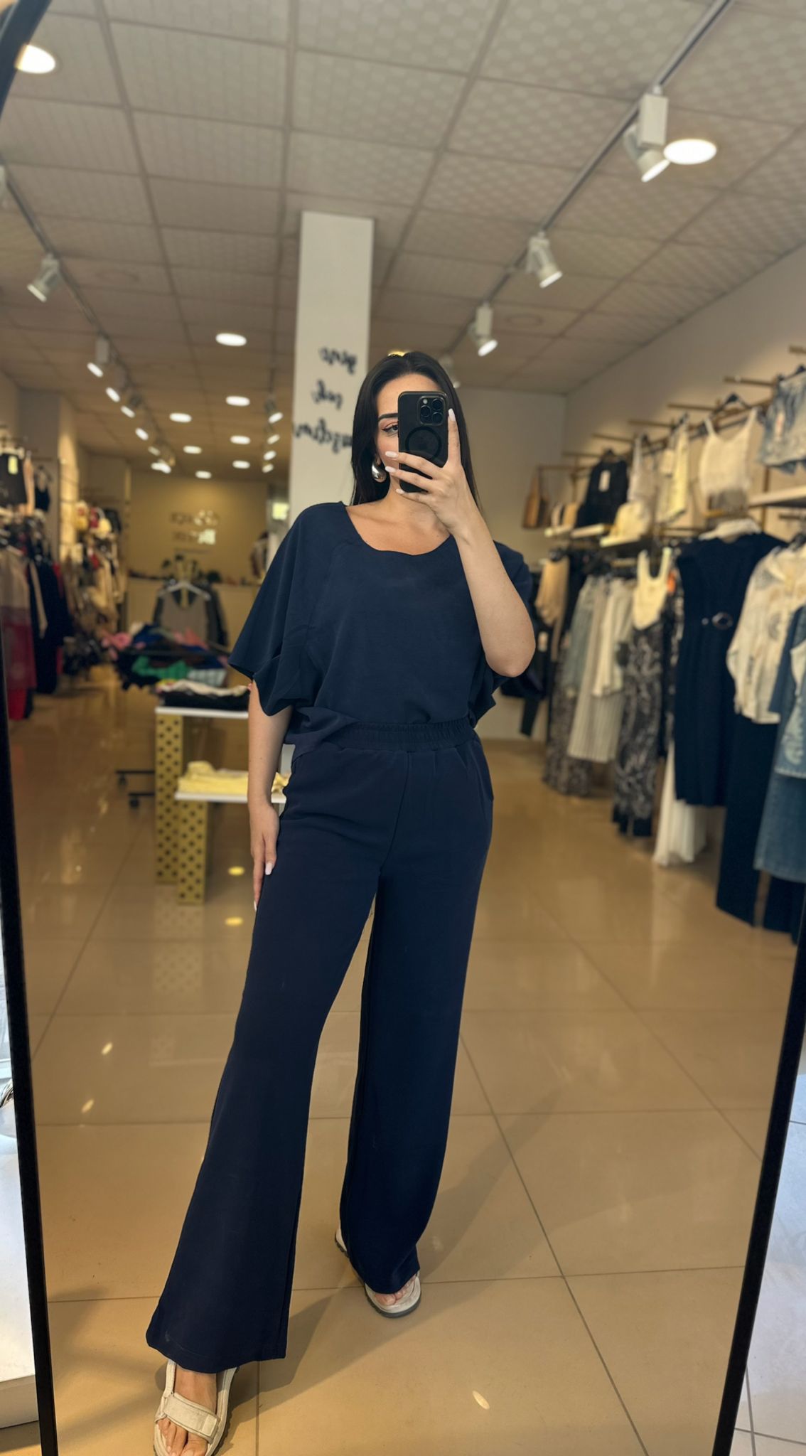 Modal Kumaş Lacivert Takım