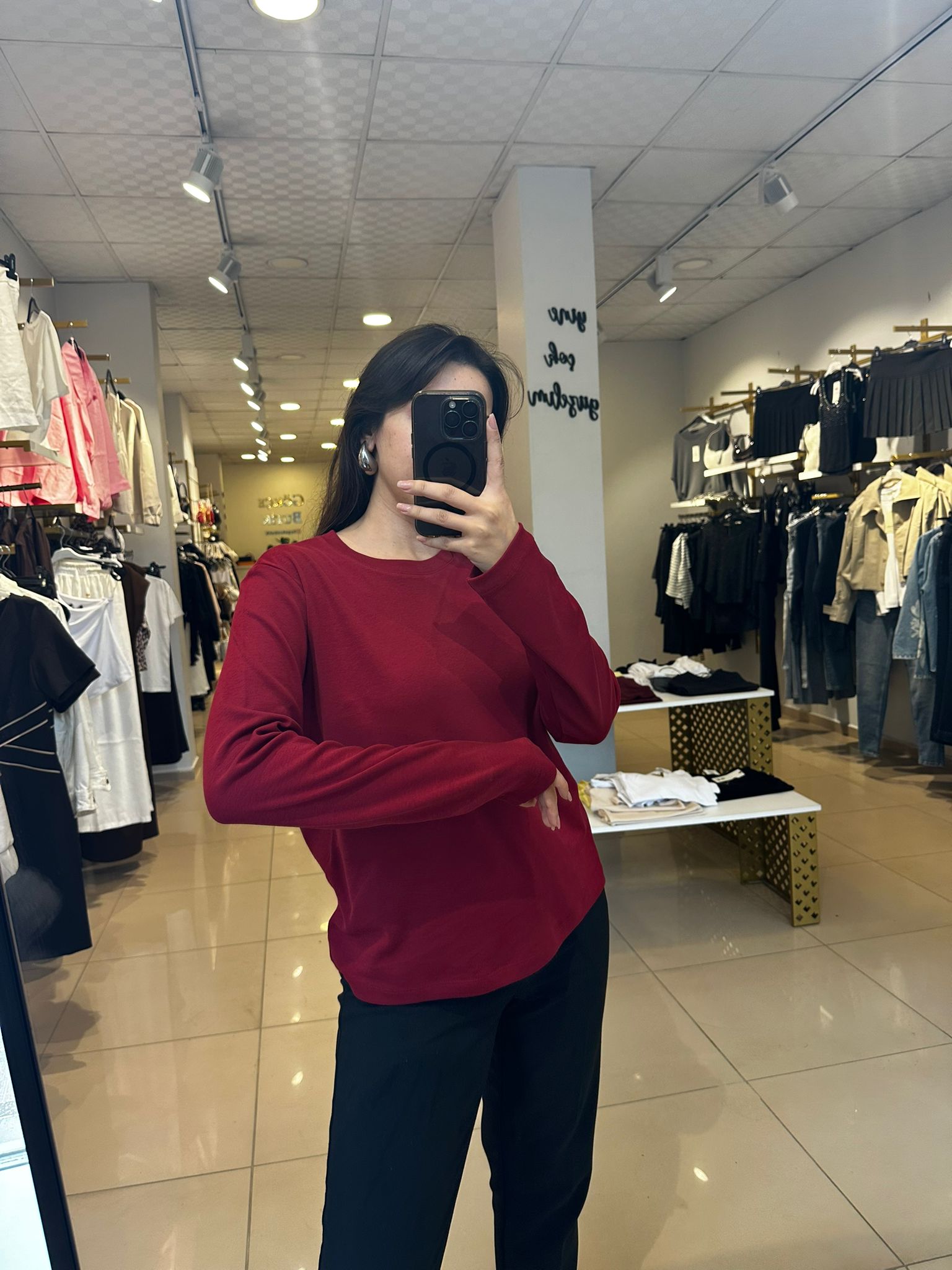 Basic Bordo Sweatshirt