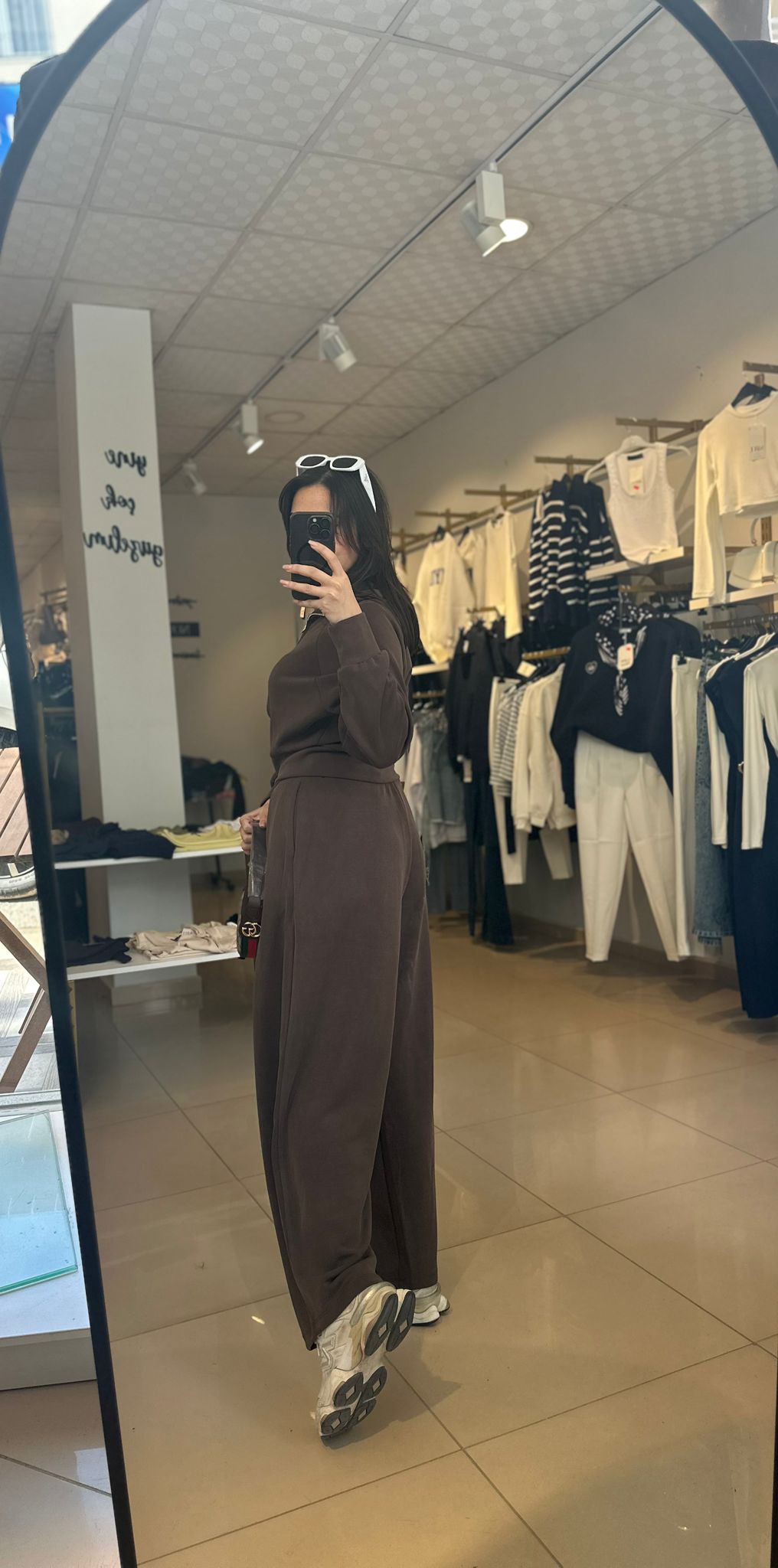 Modal Kumaş Kahverengi Şalvar Takım