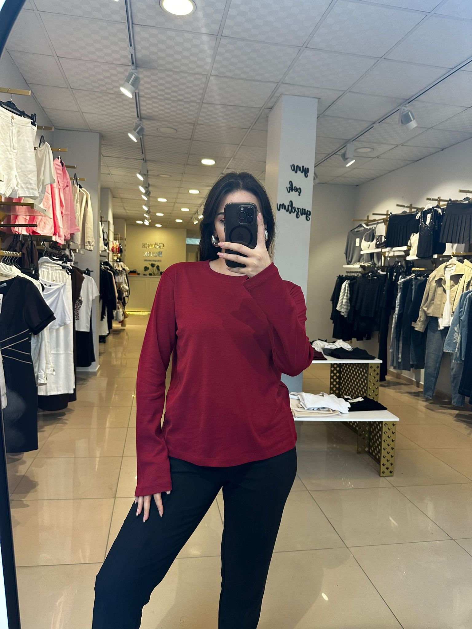 Basic Bordo Sweatshirt