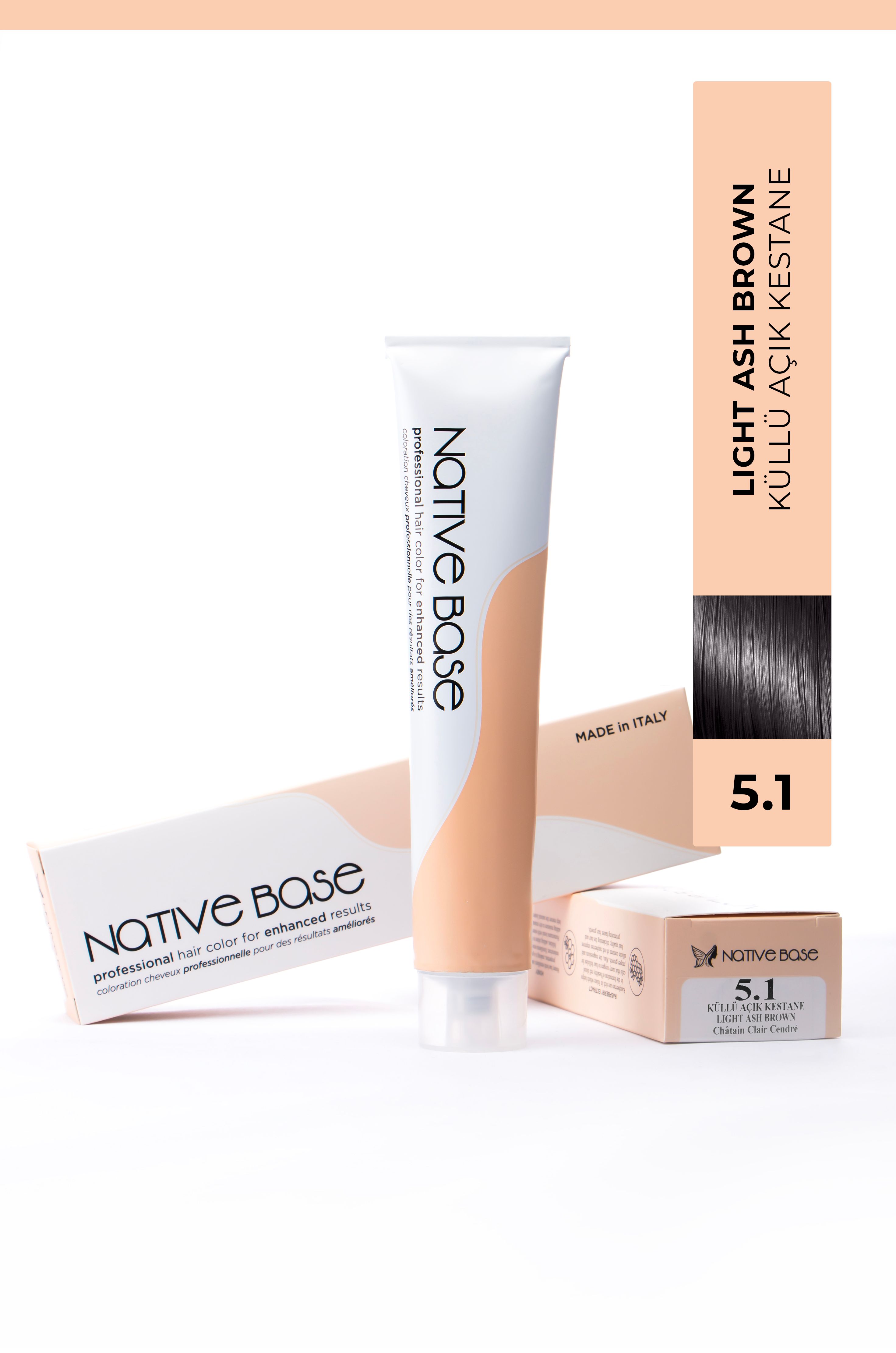 SAÇ BOYASI 5.1 KÜLLÜ AÇIK KESTANE 100 ML