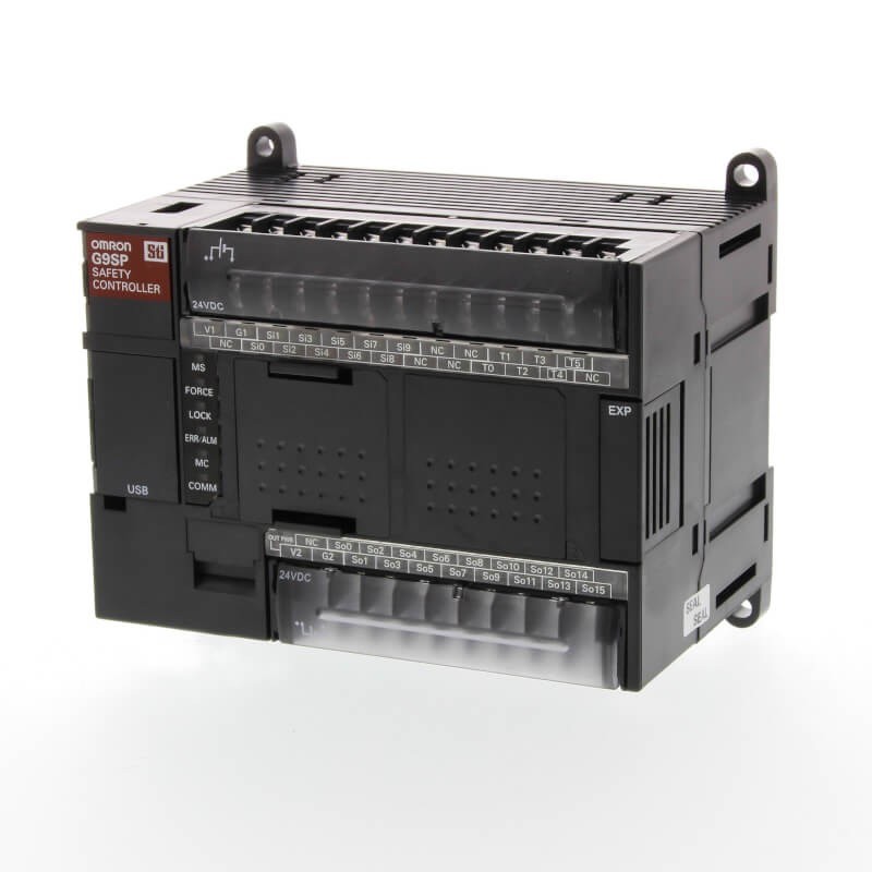 Programmable Safety controller,G9SP standalone , 20 safety input, 8 safety output, 6 test output. PNP Omron Türkiye G9SP-N20S