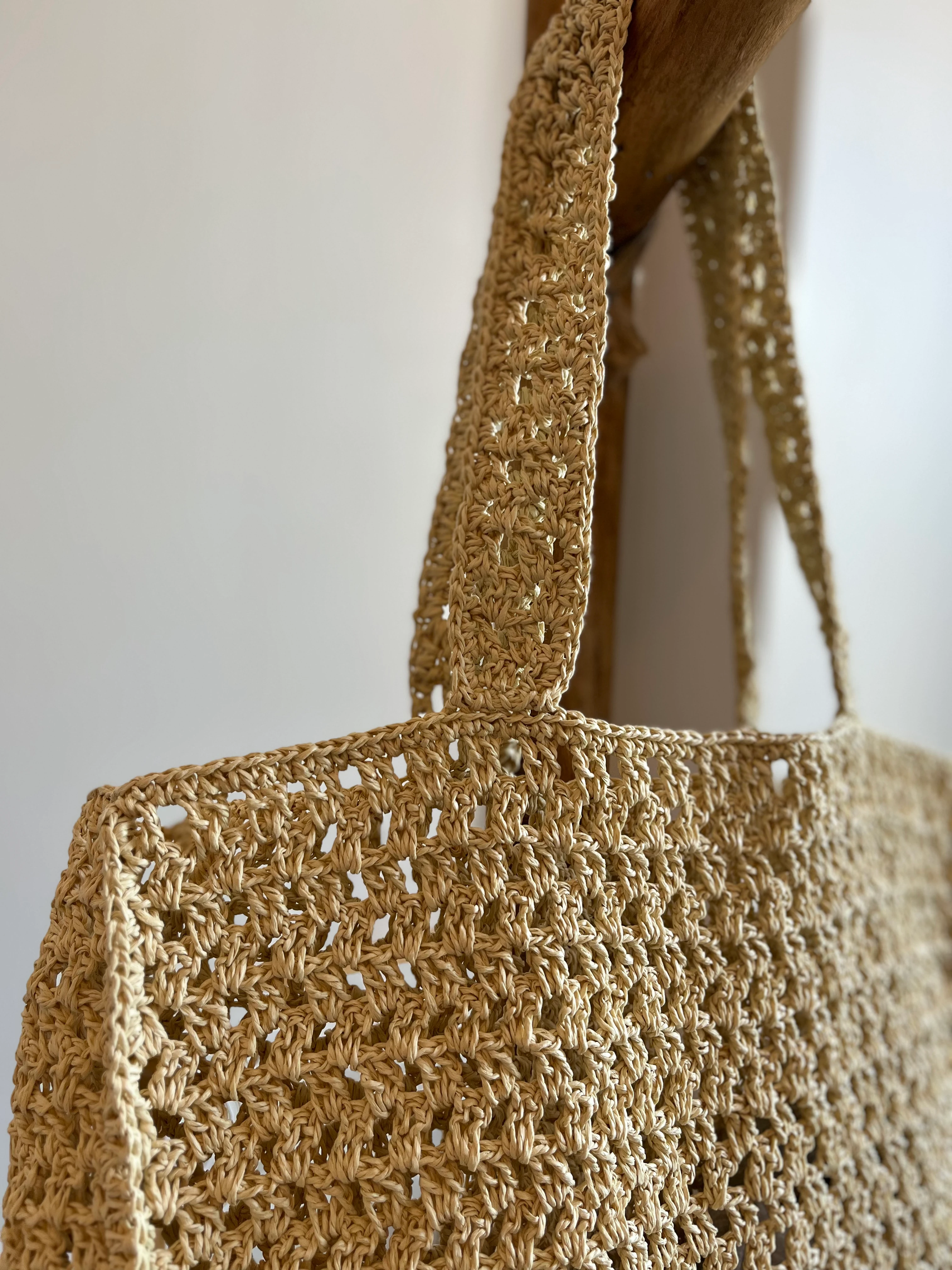 Hasır El Örmesi Çanta
