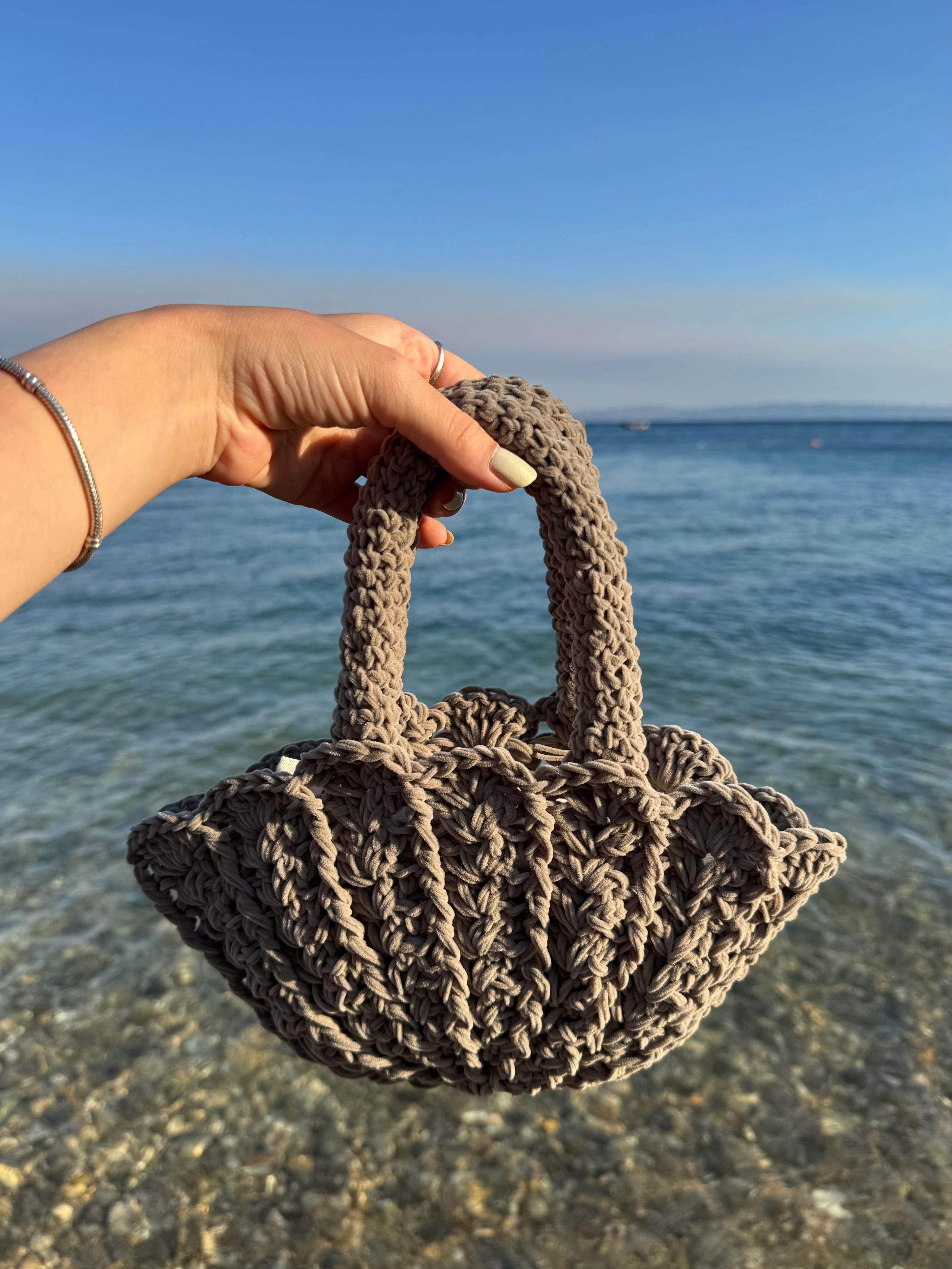 Mini İstiridye Yazlık El Çantası 