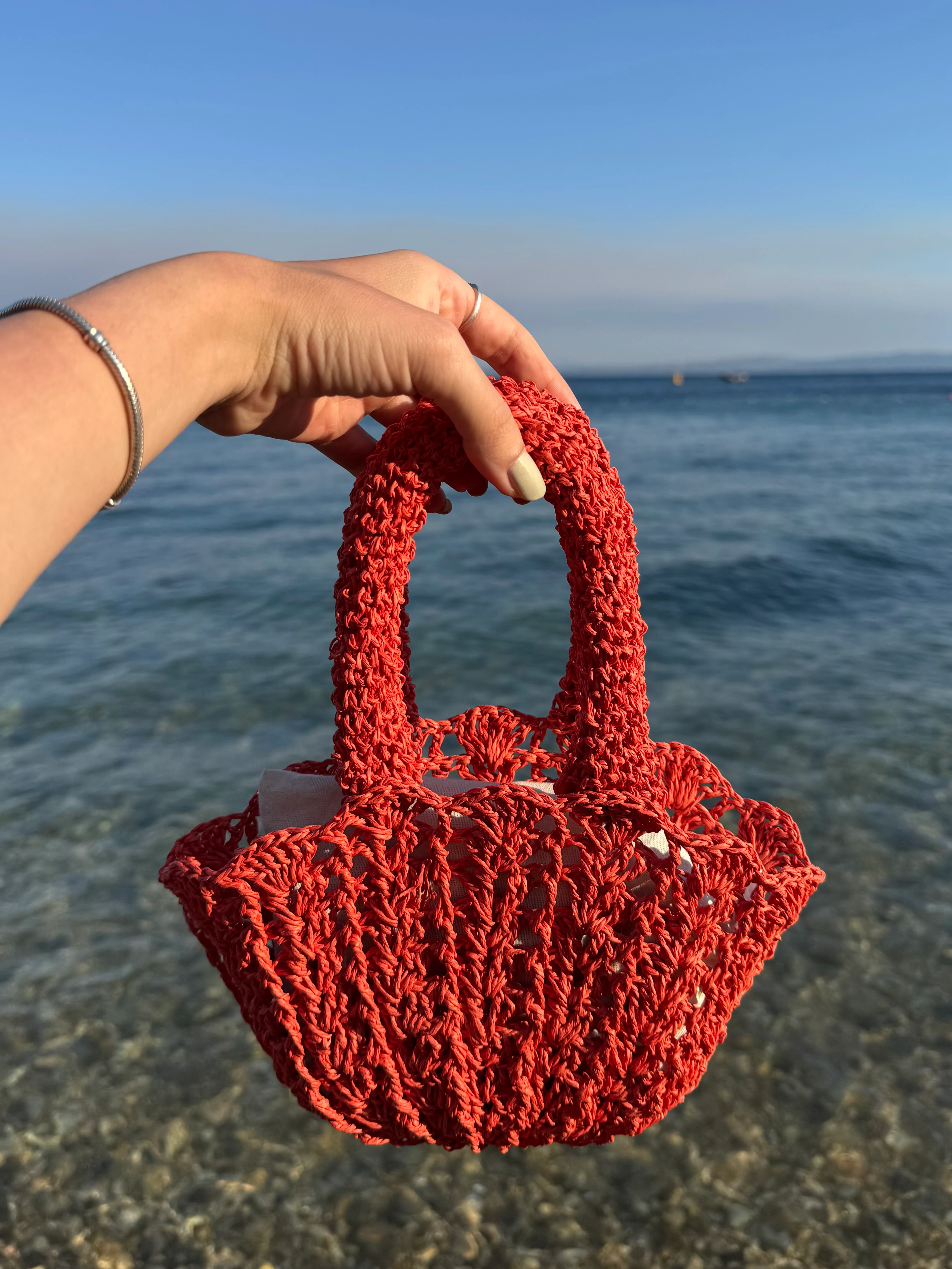 Mini İstiridye Yazlık El Çantası 