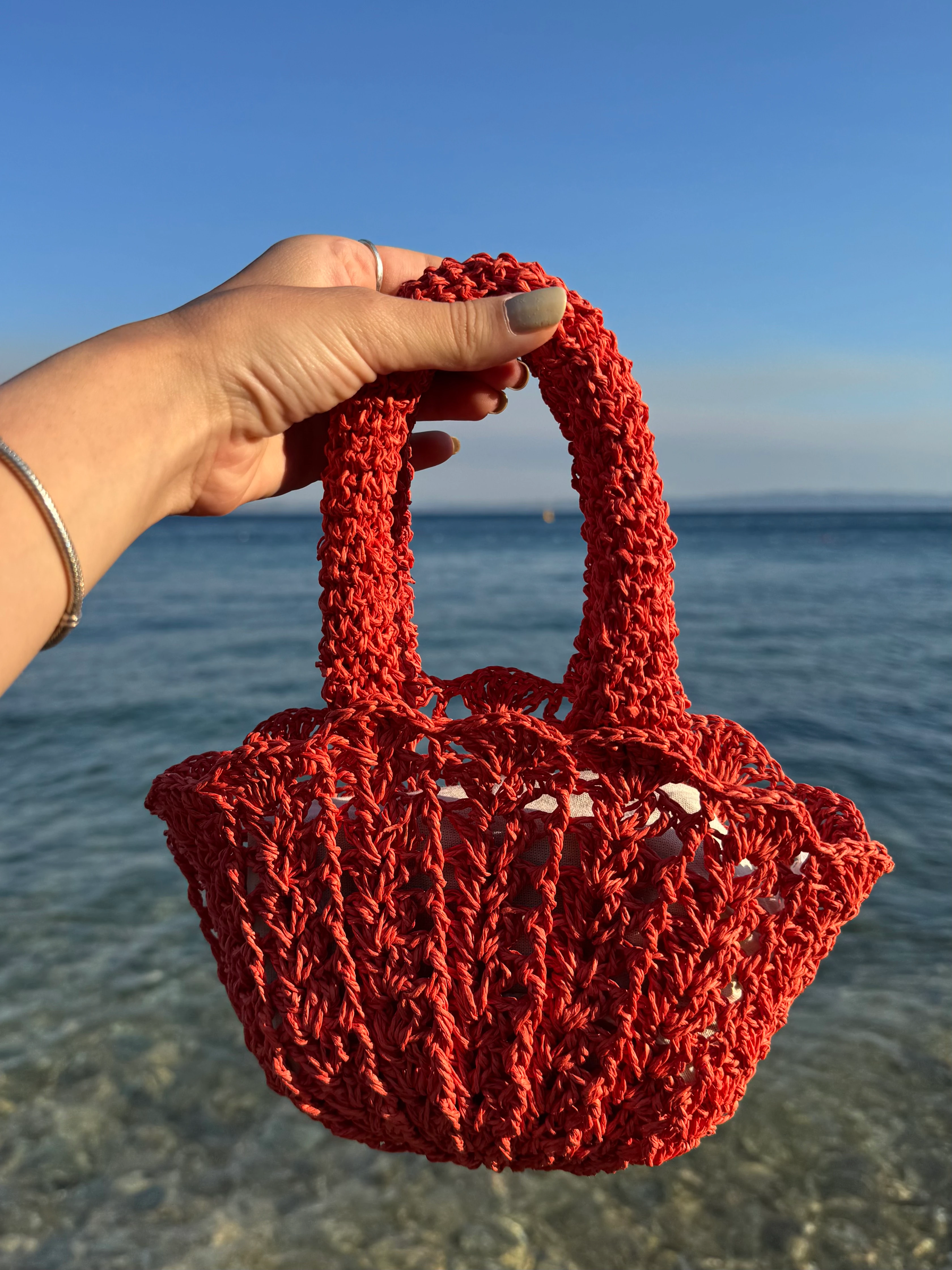 Mini İstiridye Yazlık El Çantası 