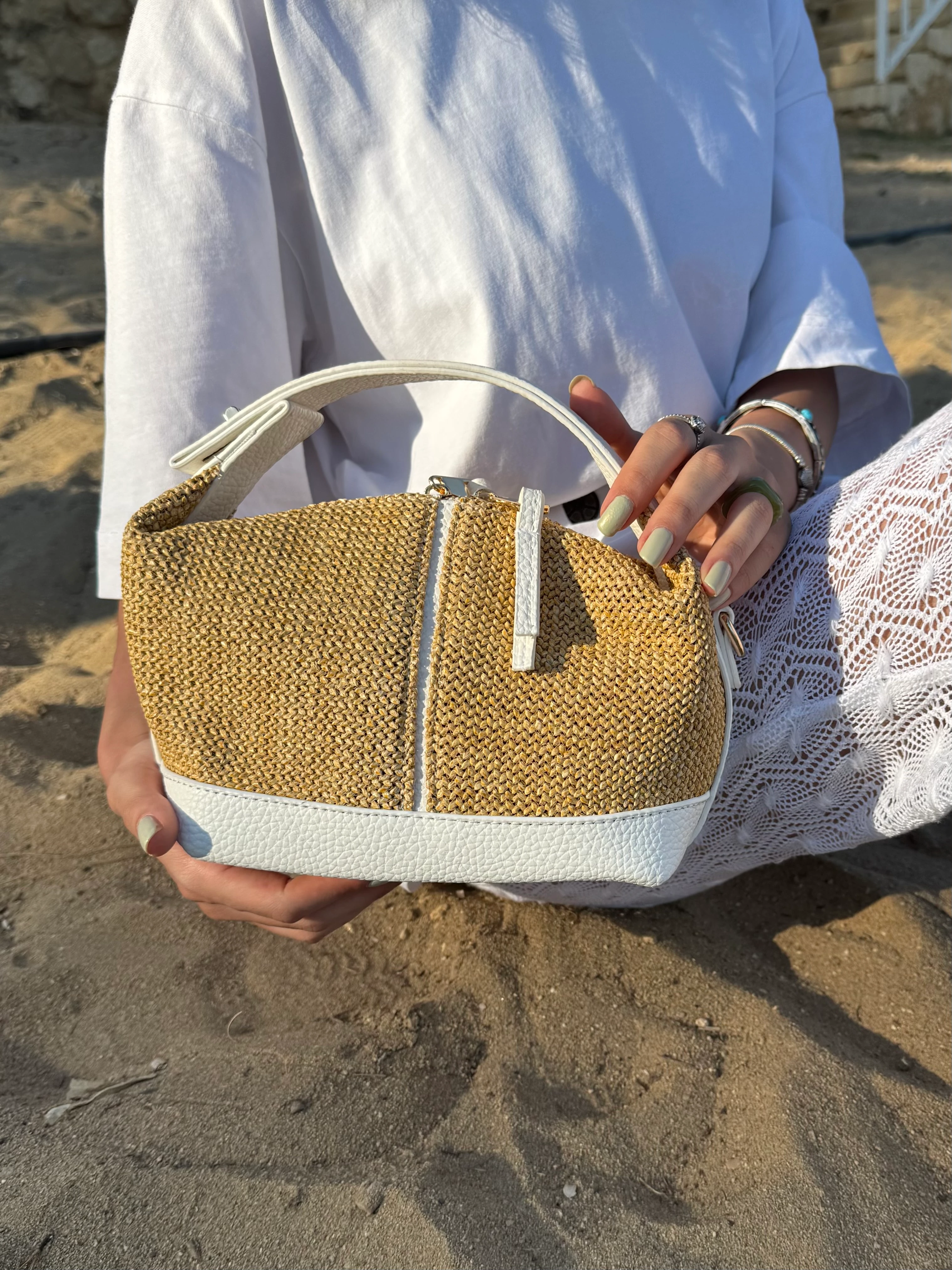 Dokulu El Çantası Hasır