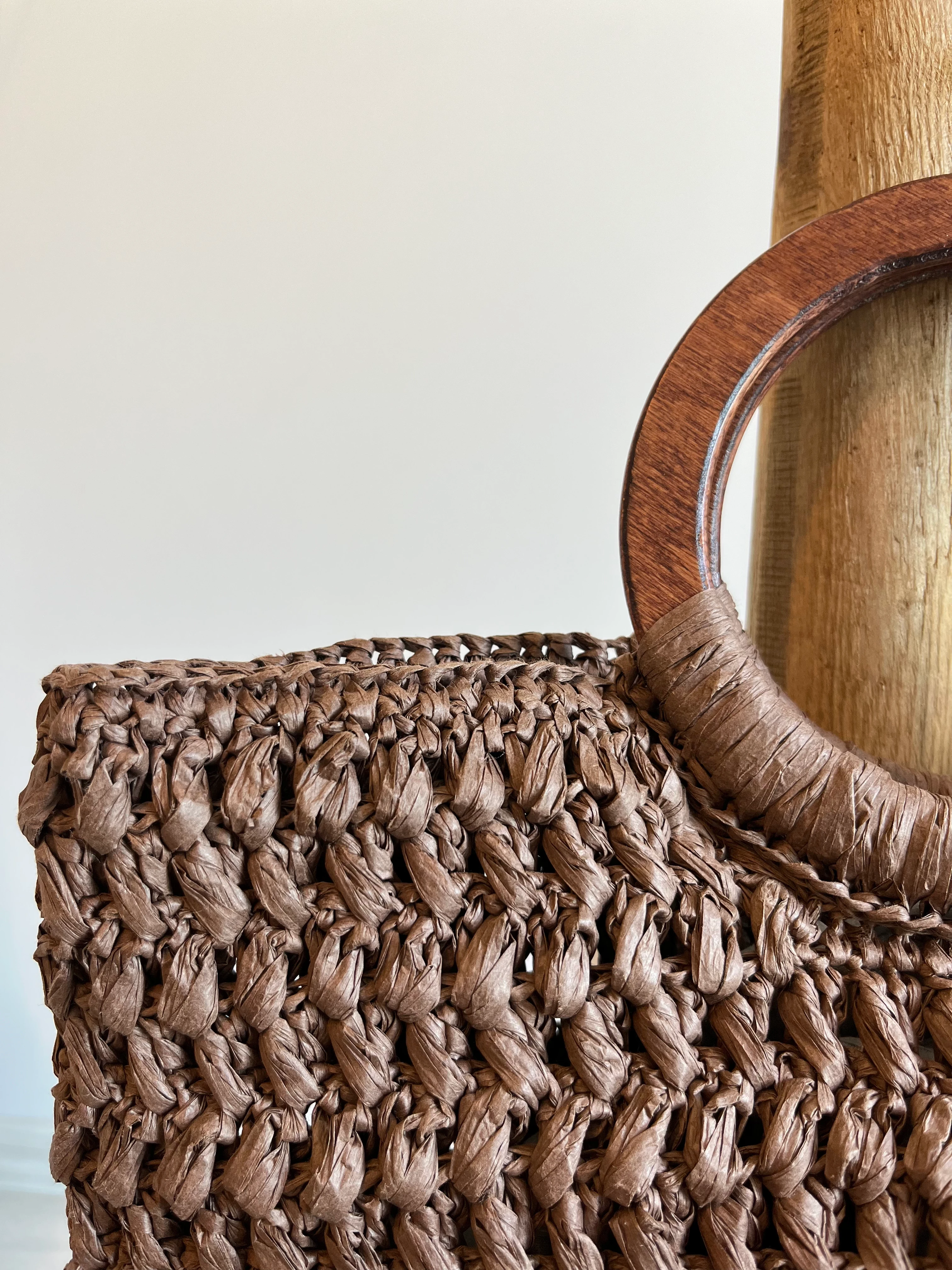  Kahverengi Hasır El Çantası