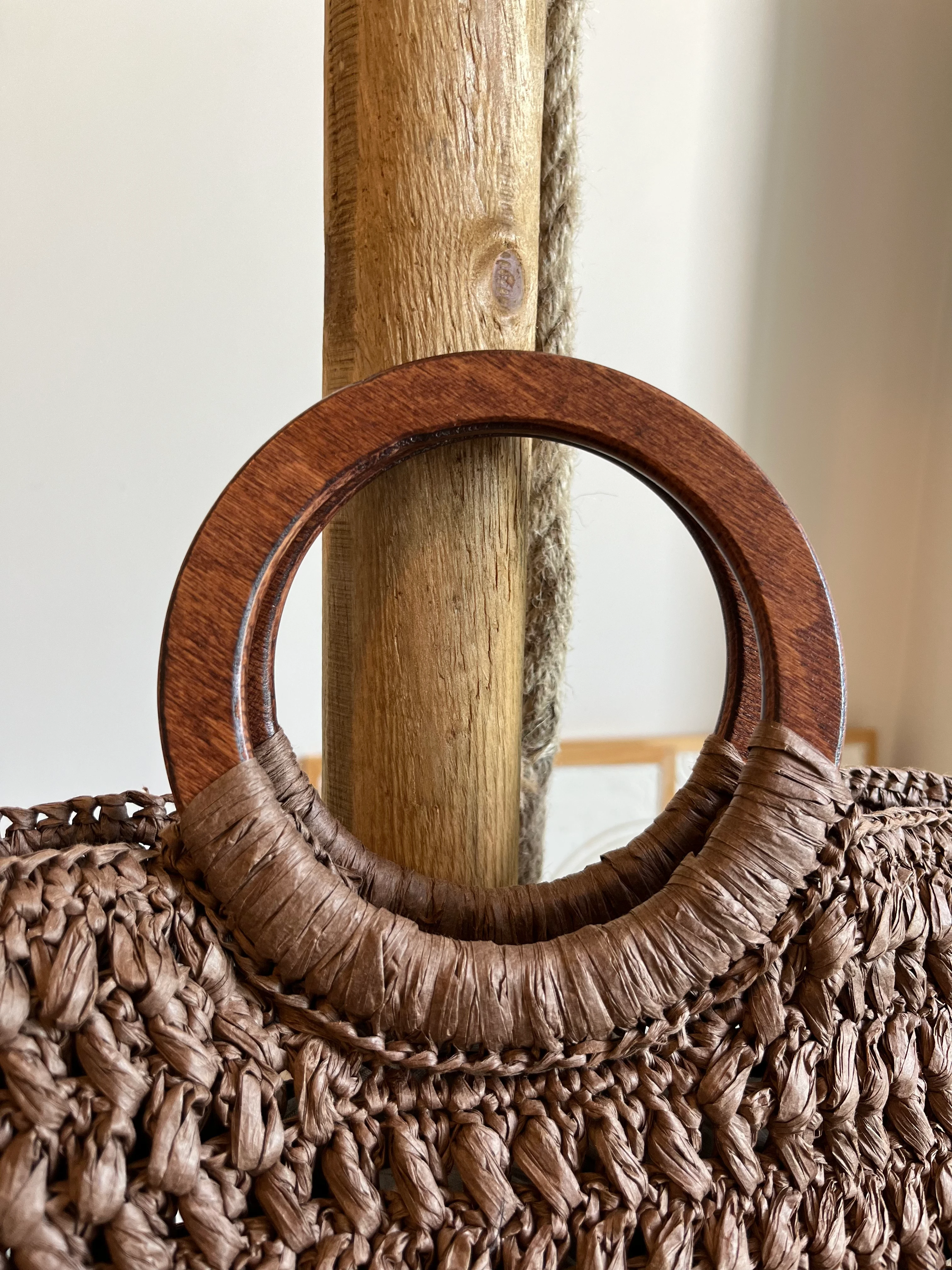  Kahverengi Hasır El Çantası