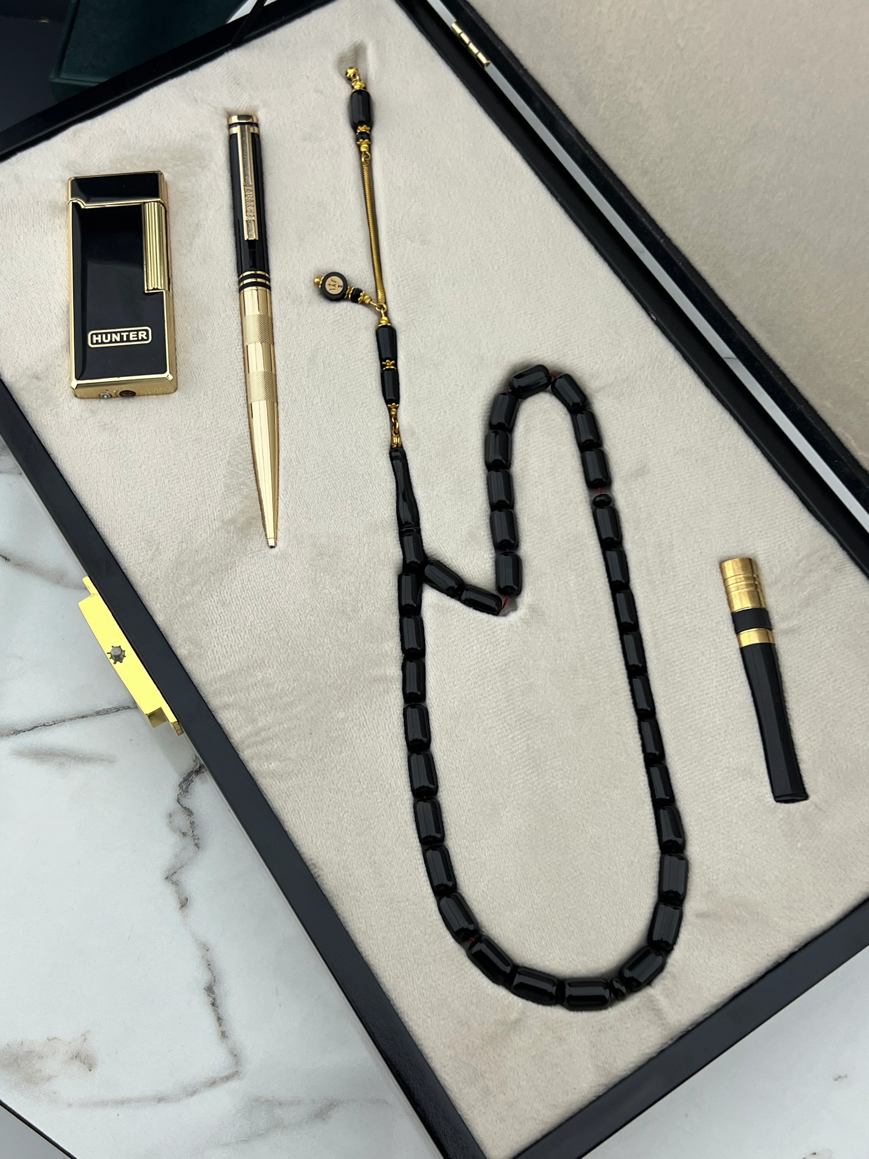 Özel Tasarım Erzurum Oltu Taşı Seti