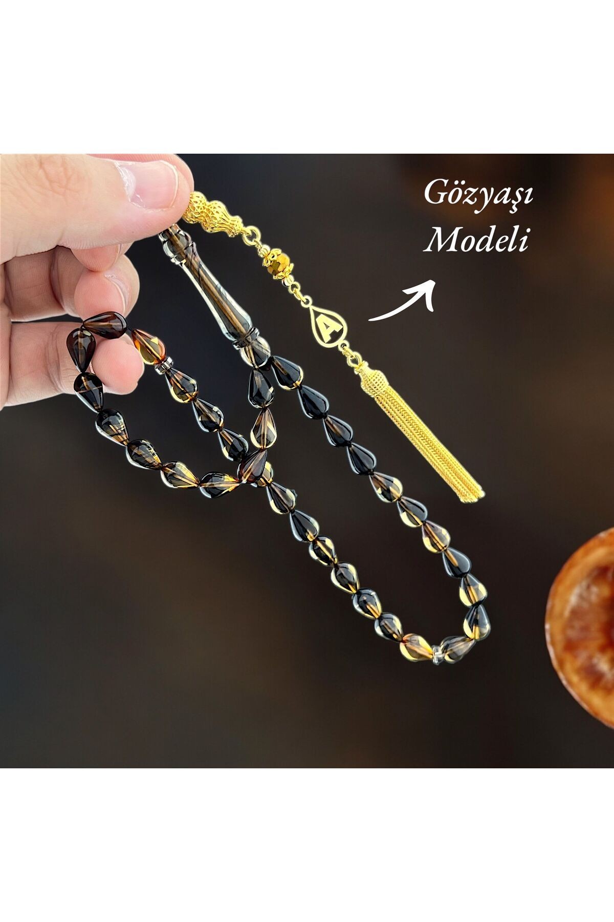 Gözyaşı Modeli Ateş Kehribarı (Püskül Harfini SORU SOR Bölğmünden Belirtiniz)