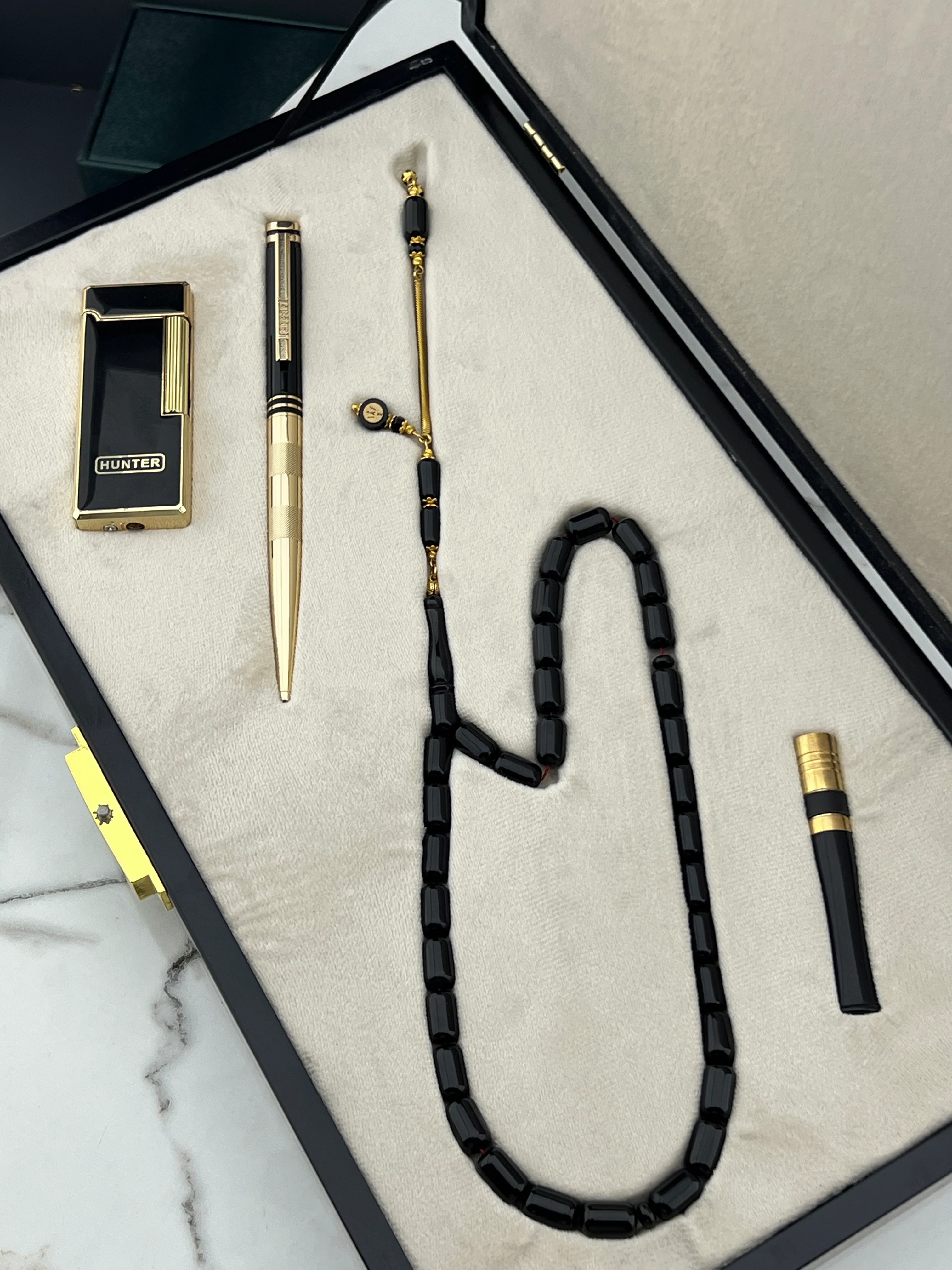 Özel Tasarım Erzurum Oltu Taşı Seti