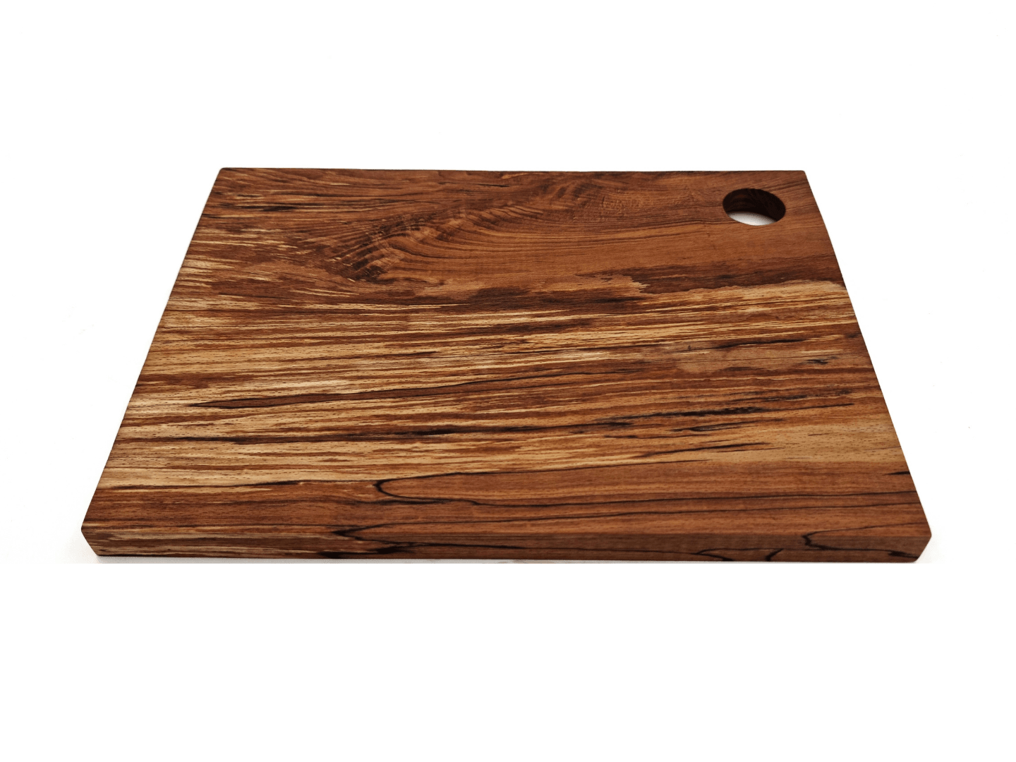 Cutting Board With Grip Hole In Spalted Beech