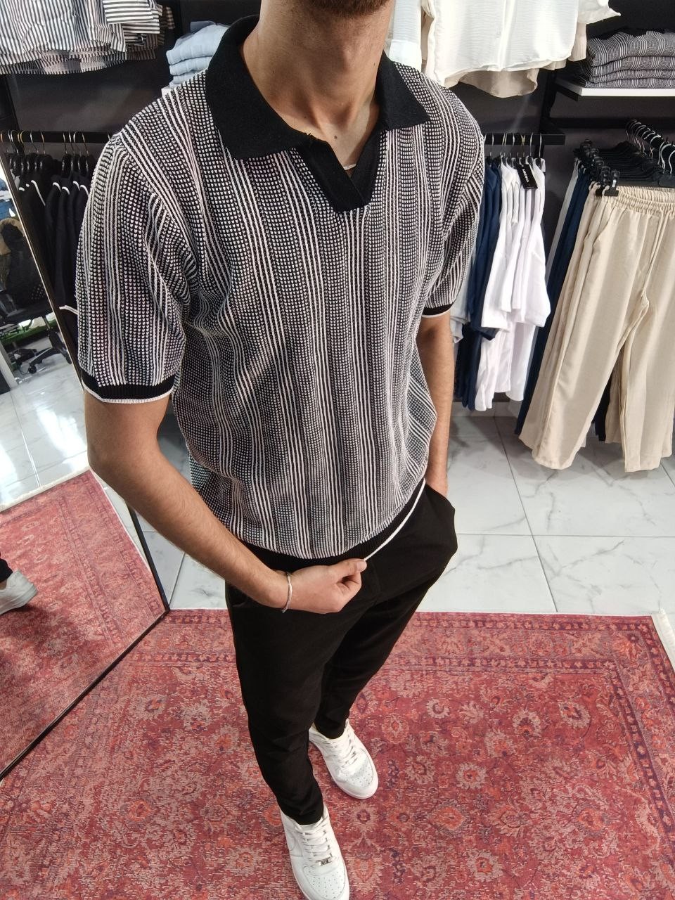 APAŞ YAKA TRİKO TSHİRT