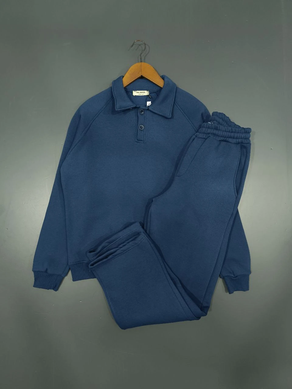 3 İPLİK PAMUKLU KOMPAKT PENYE EŞOFMAN TAKIMI - LACİVERT