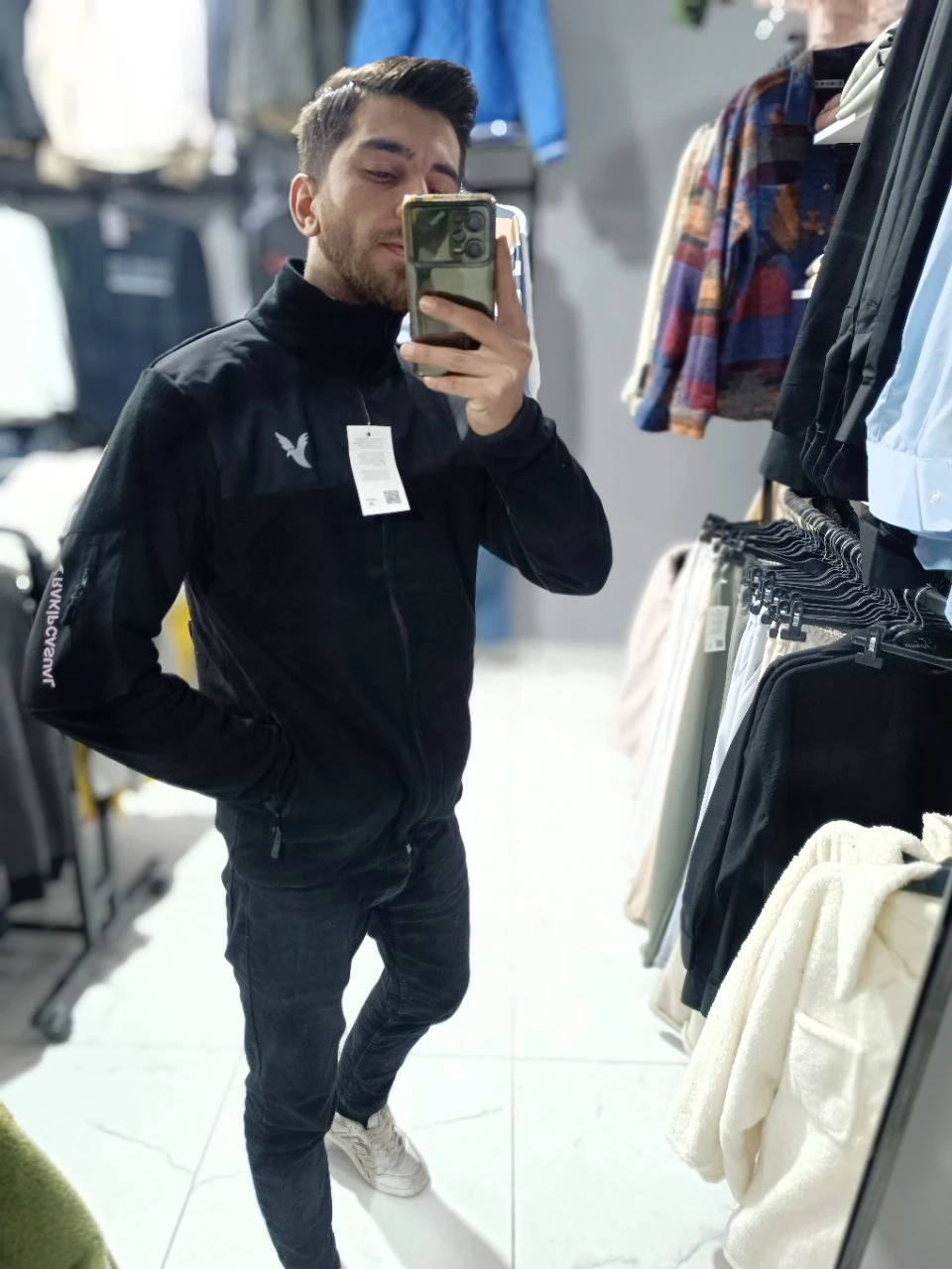 POLAR CEKET HIRKA - SİYAH