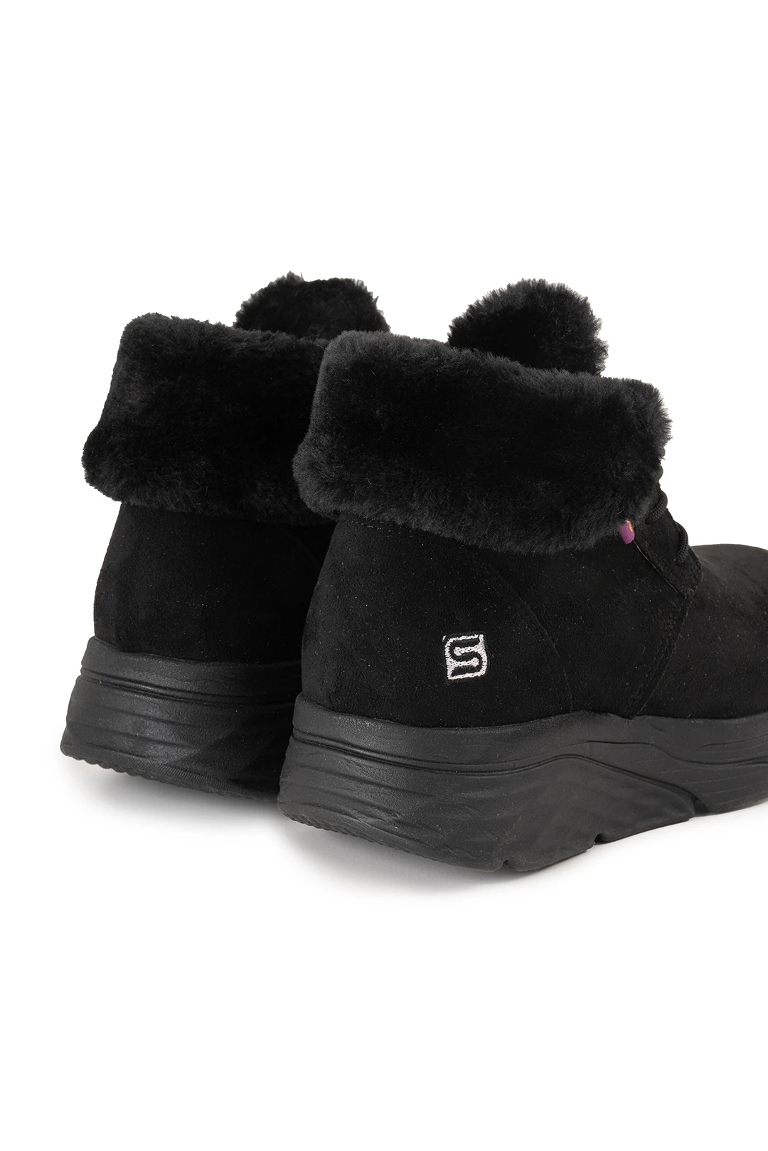 Sandal Spor Kadın Süet Kürklü Kısa Spor Bot SS001-0478 