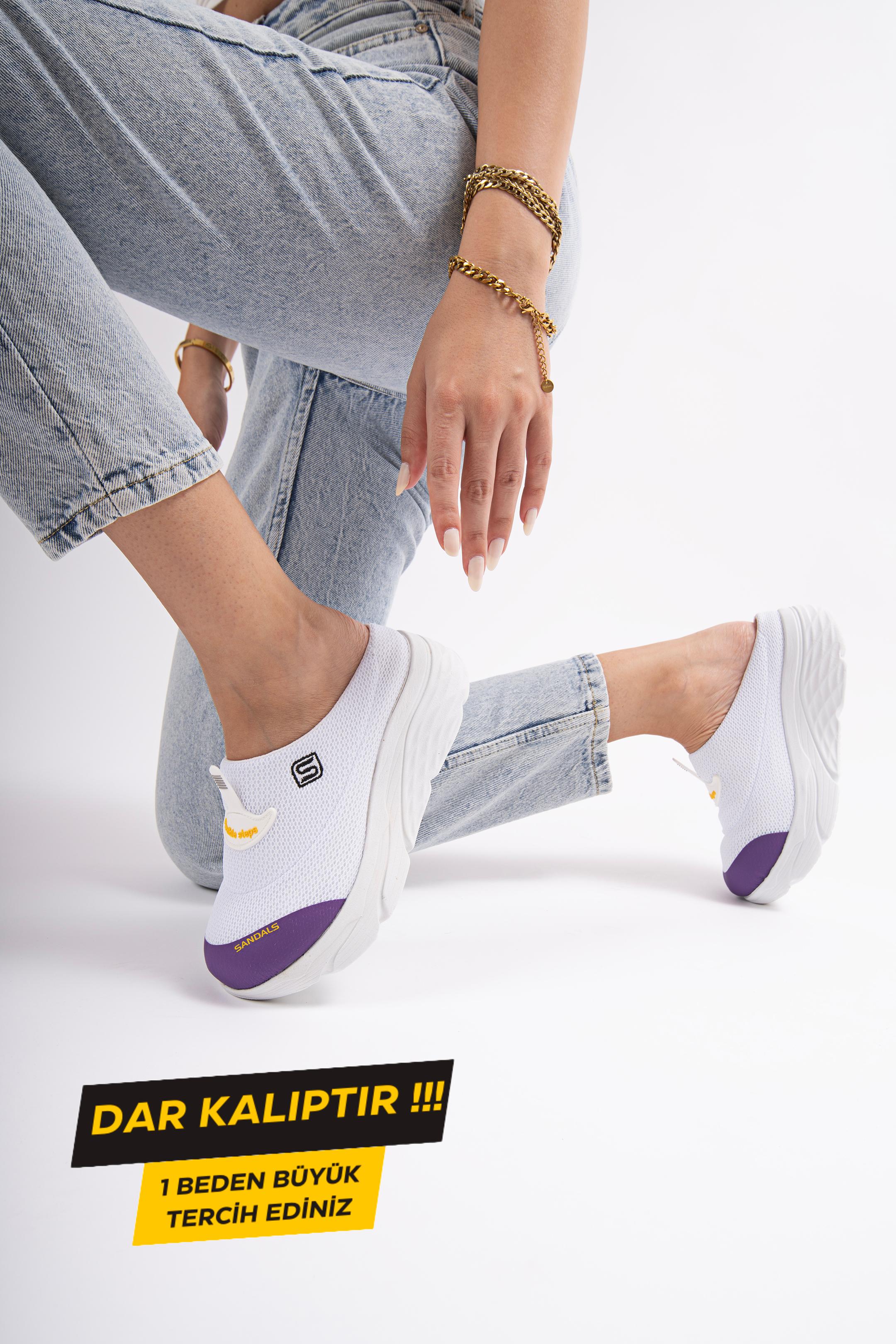 Sandal Spor Kadın Dolgu Taban Ortopedik File Sabo Doktor Hemşire Hastane Aşçı  Terlik  SS001-0278