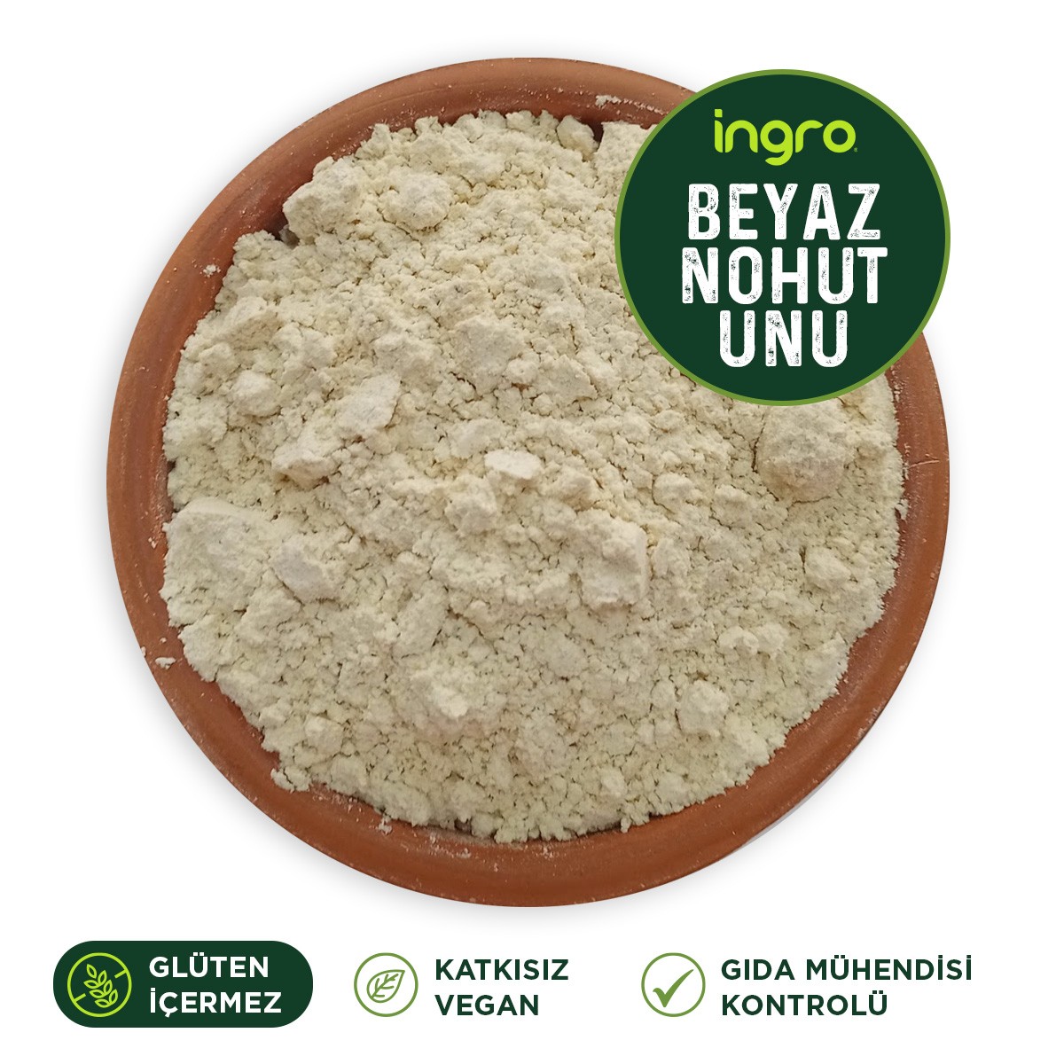 Glutensiz Beyaz Nohut Unu 1000 G