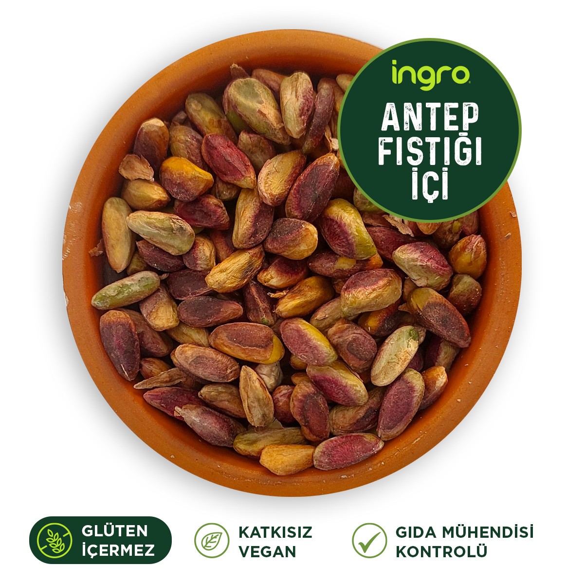 İngro Glutensiz Antep Fıstığı İçi 500 G