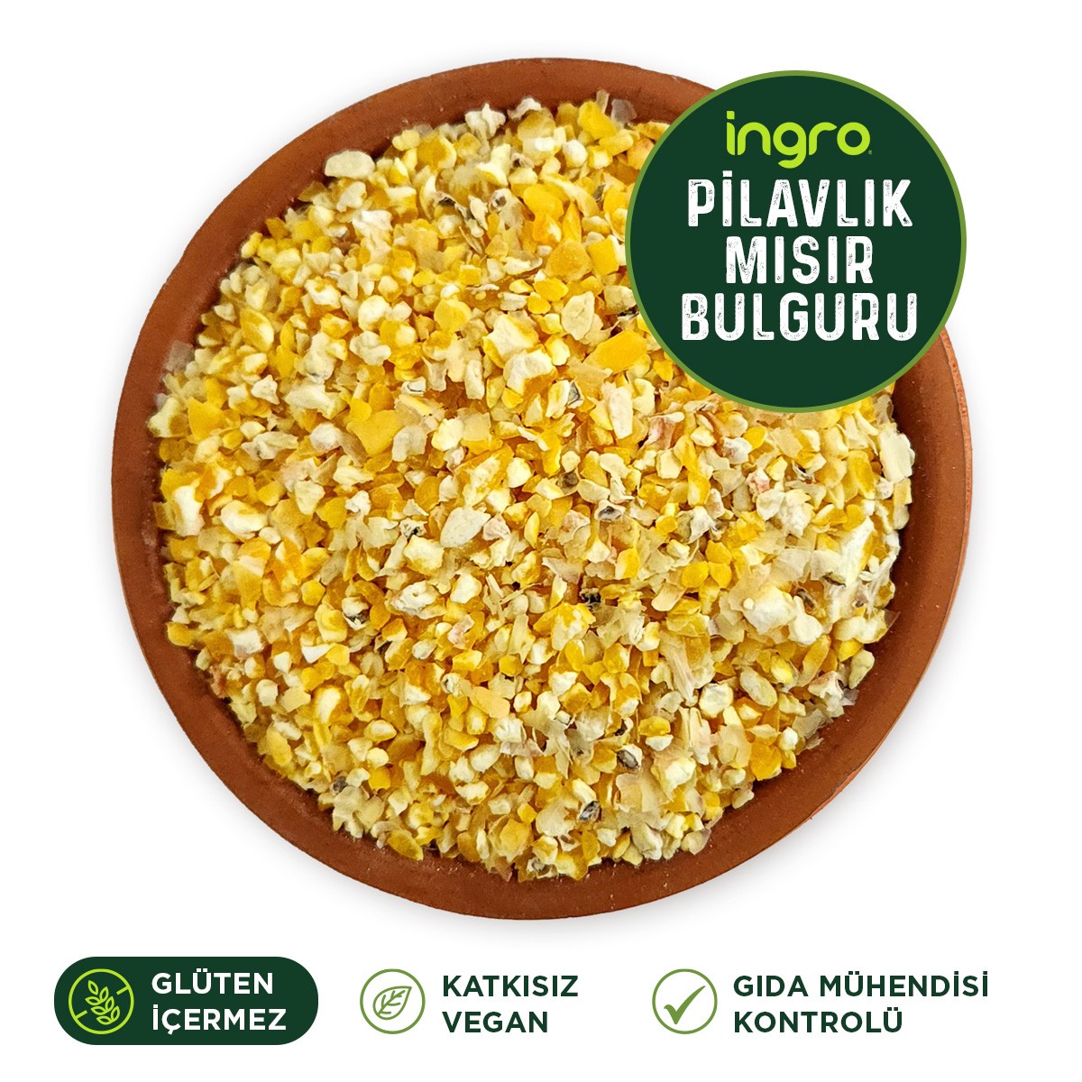 Glutensiz Pilavlık Mısır Bulguru 1000gr