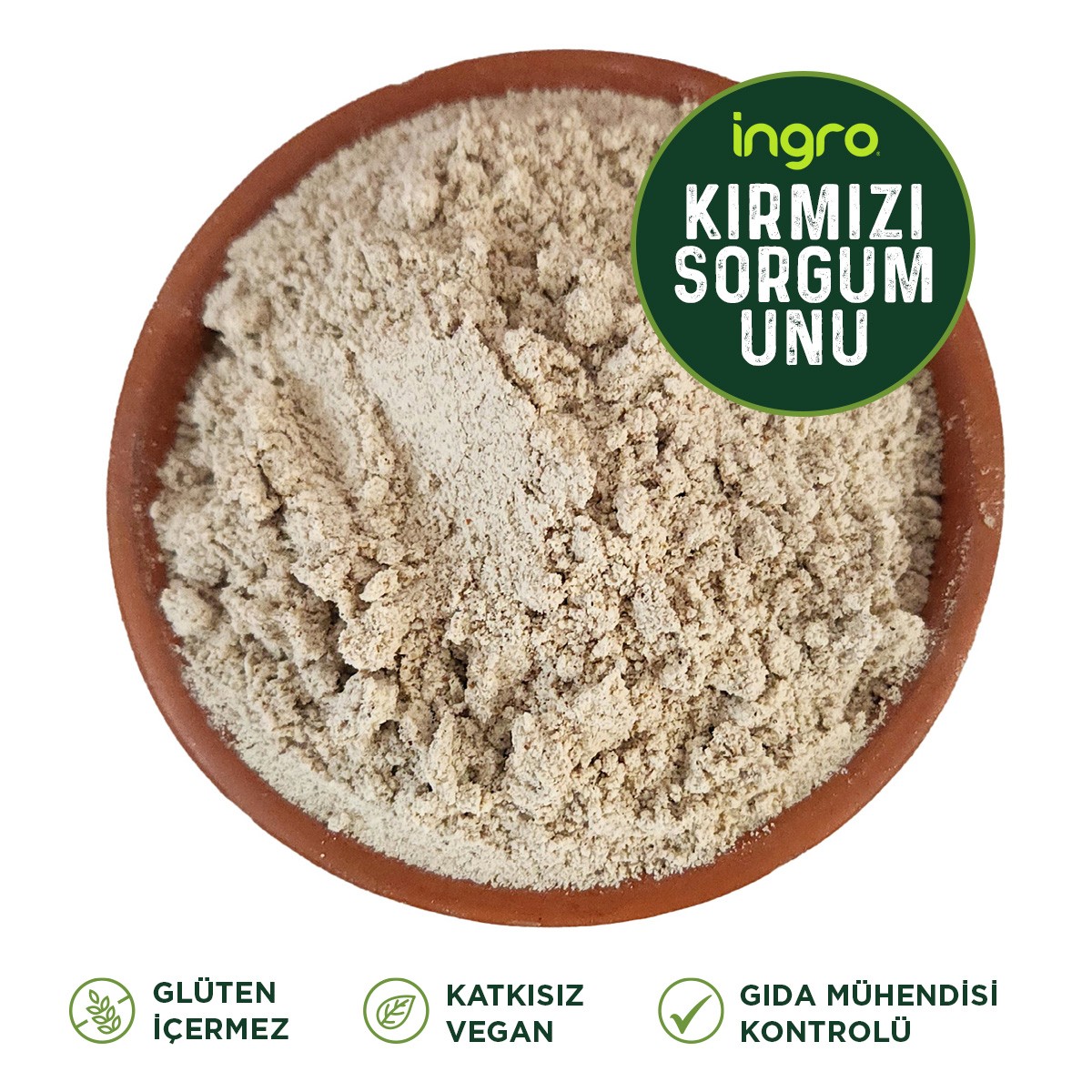 Glutensiz Kırmızı Sorgum Tohumu Unu 1000 G