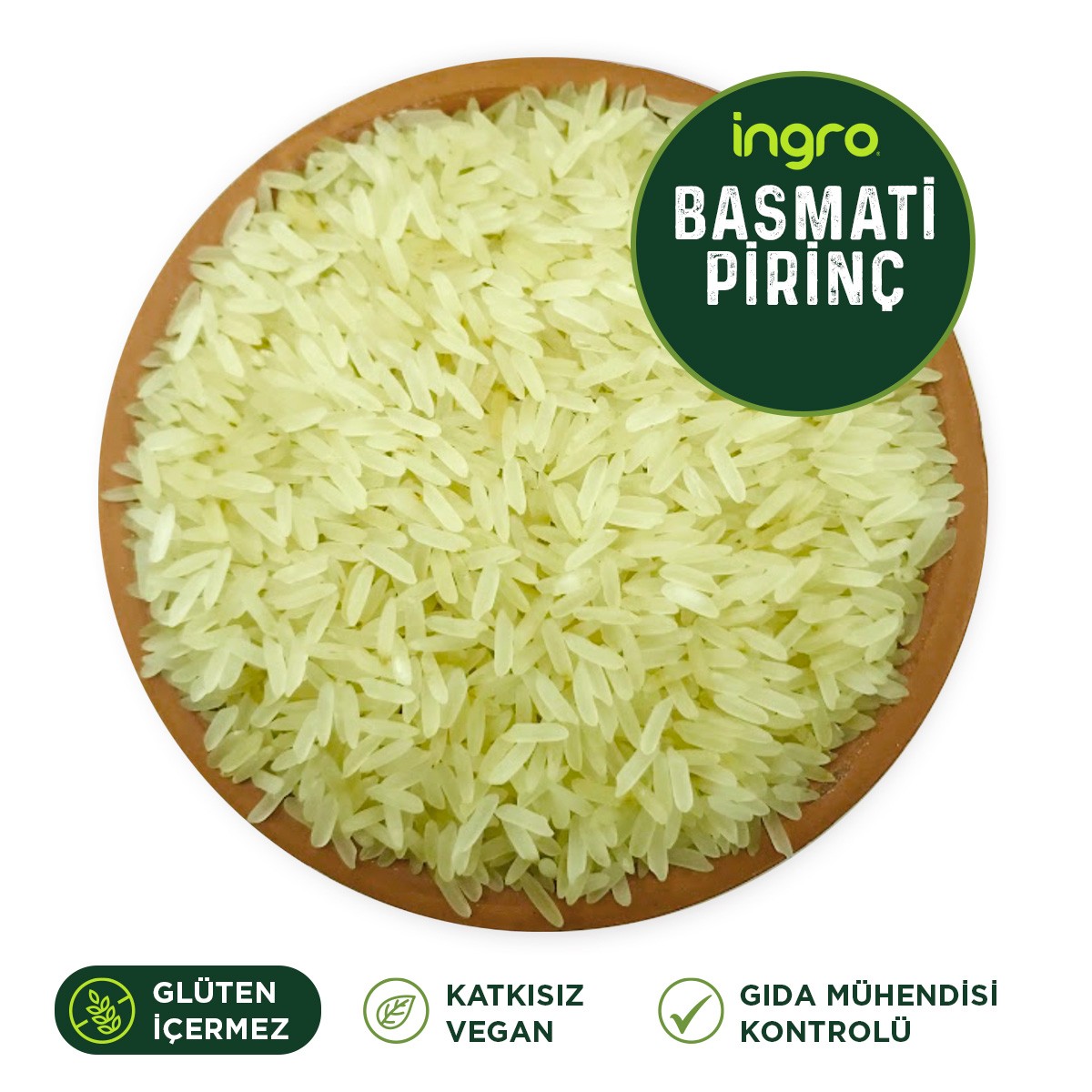 Ingro Glutensiz Basmati Pirinç 5000 G