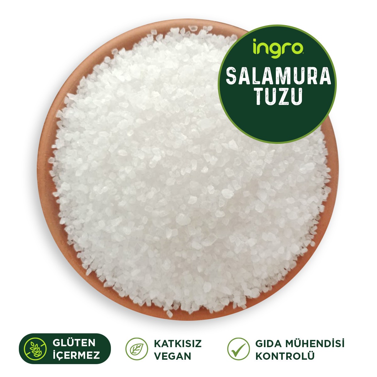 Glutensiz Salamura Tuzu Iri 1000 G