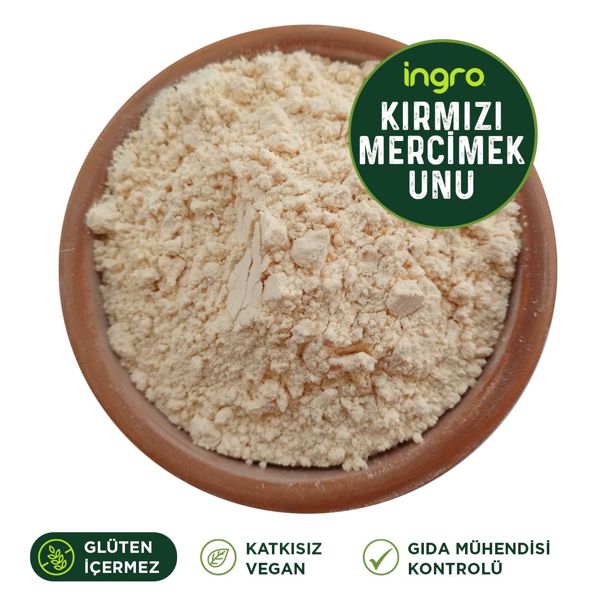 Glutensiz Kırmızı Mercimek Unu 250 G