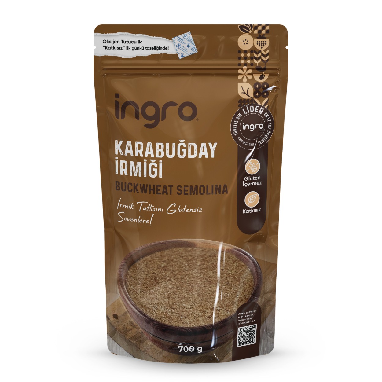 Ingro Glutensiz Karabuğday Irmiği 700 G