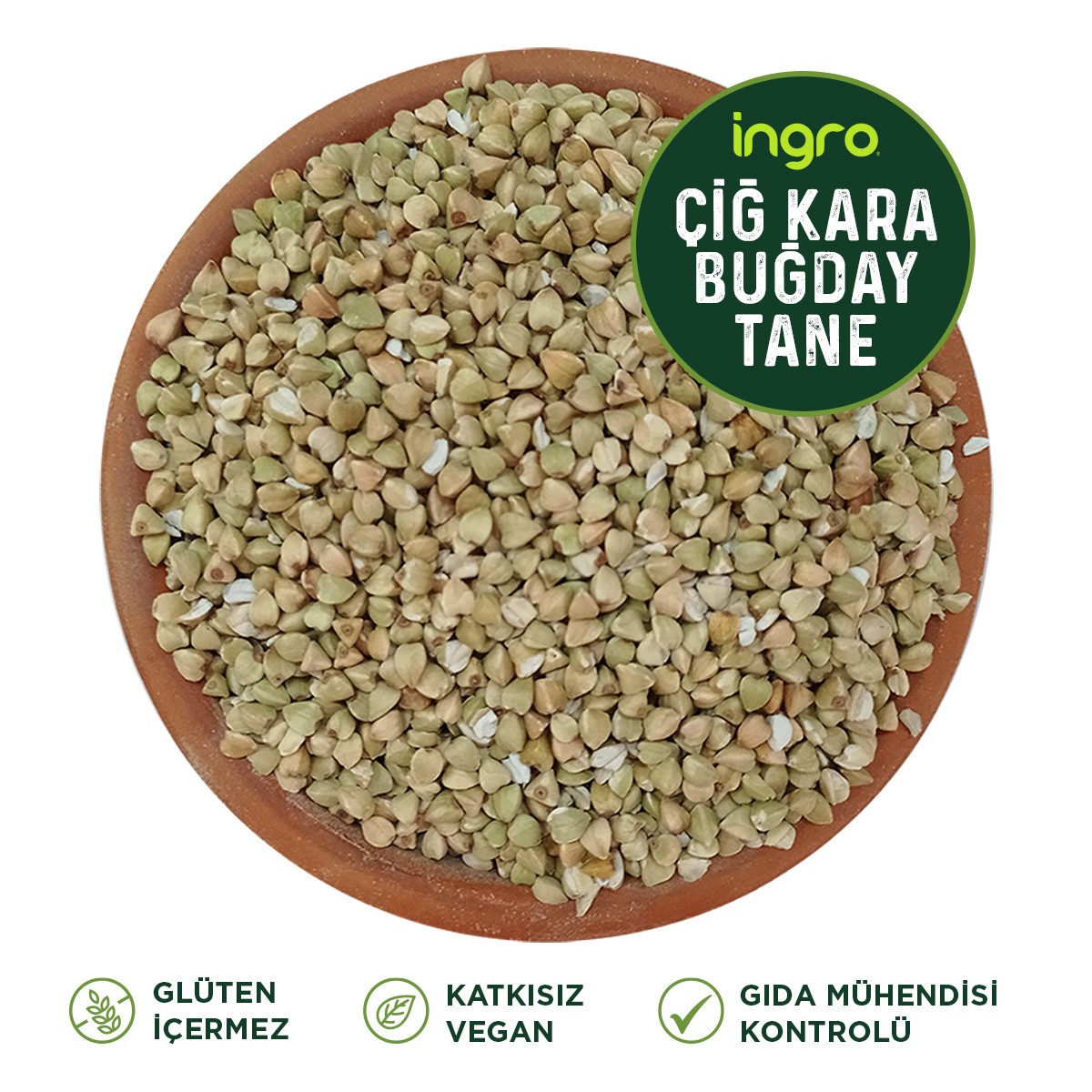 Glutensiz Çiğ Karabuğday 1000 gr