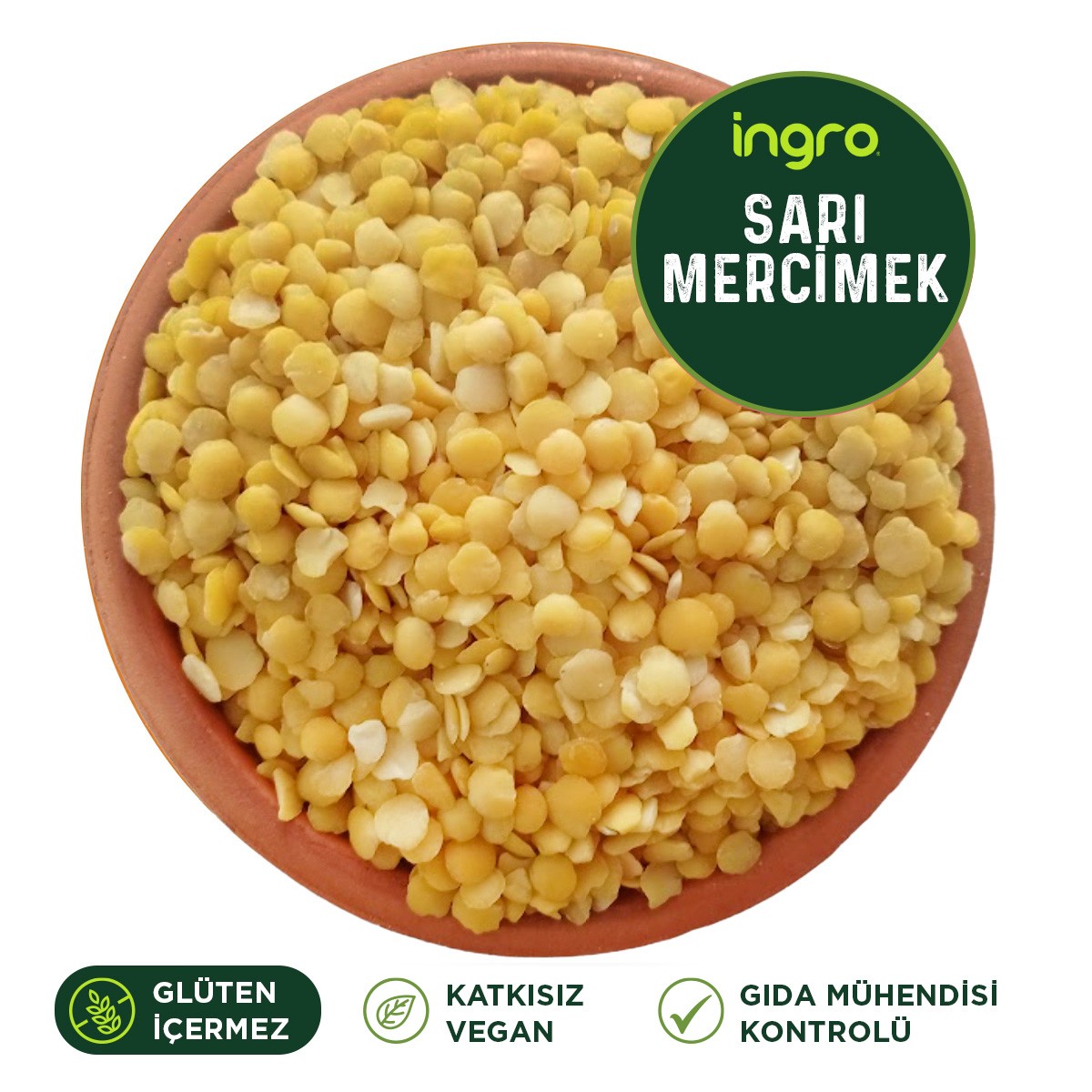 Glutensiz Sarı Mercimek 1000 G