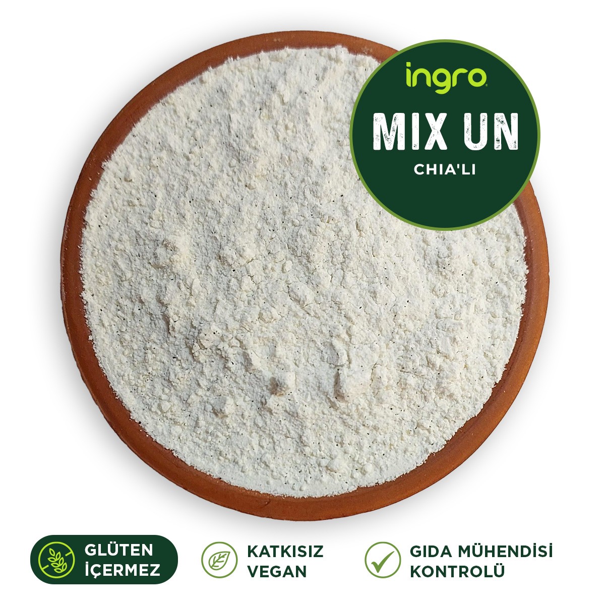 Mix Glutensiz Chia'lı Un 5000 G