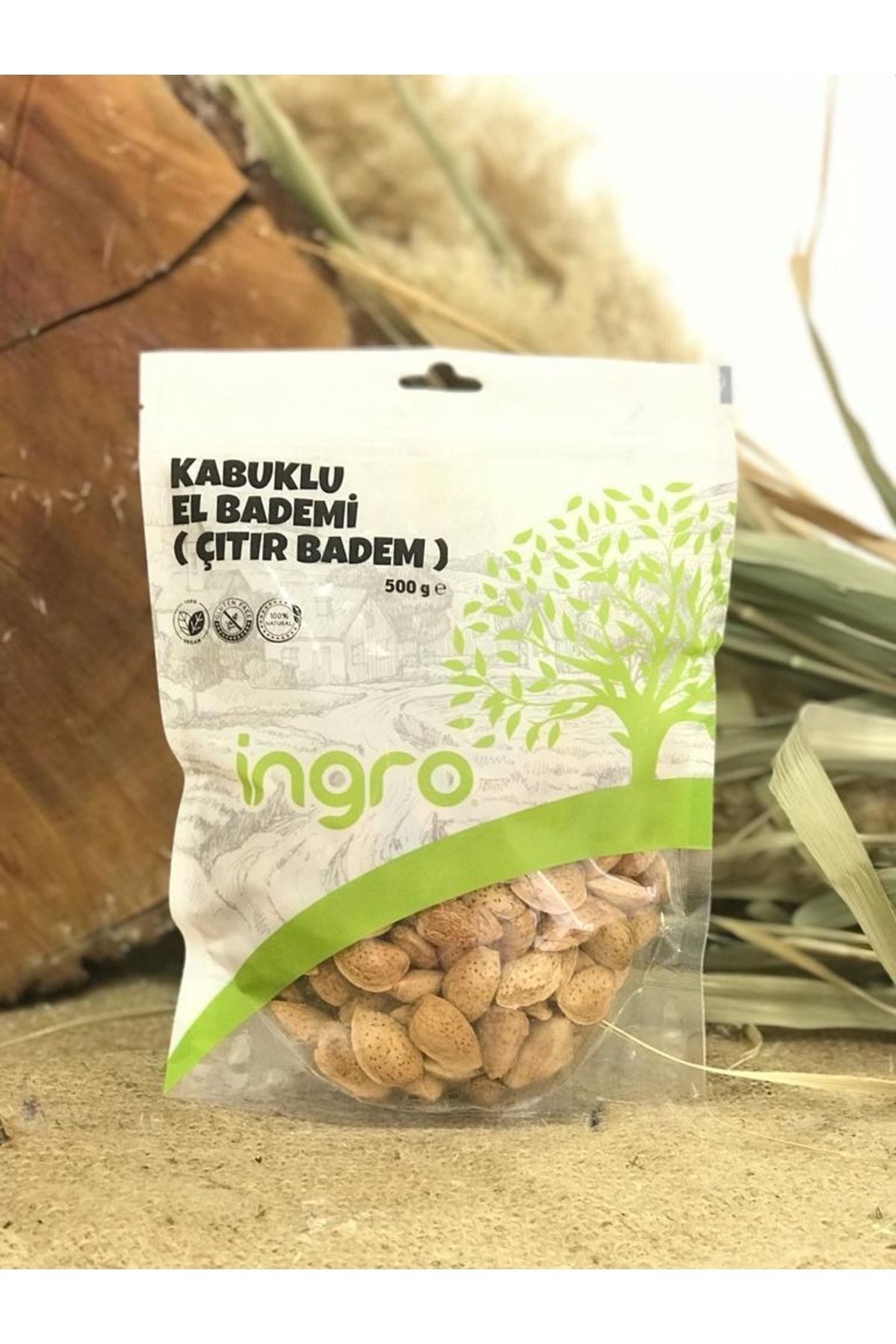 Glutensiz Kabuklu El Badem ( Çıtır Badem ) 500 G