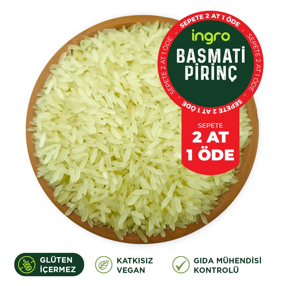 Ingro Glutensiz Basmati Pirinç 10000 G