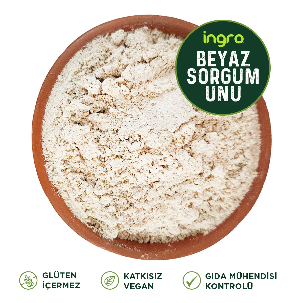 İngro Glutensiz Beyaz Sorgum Tohumu Unu 700 g