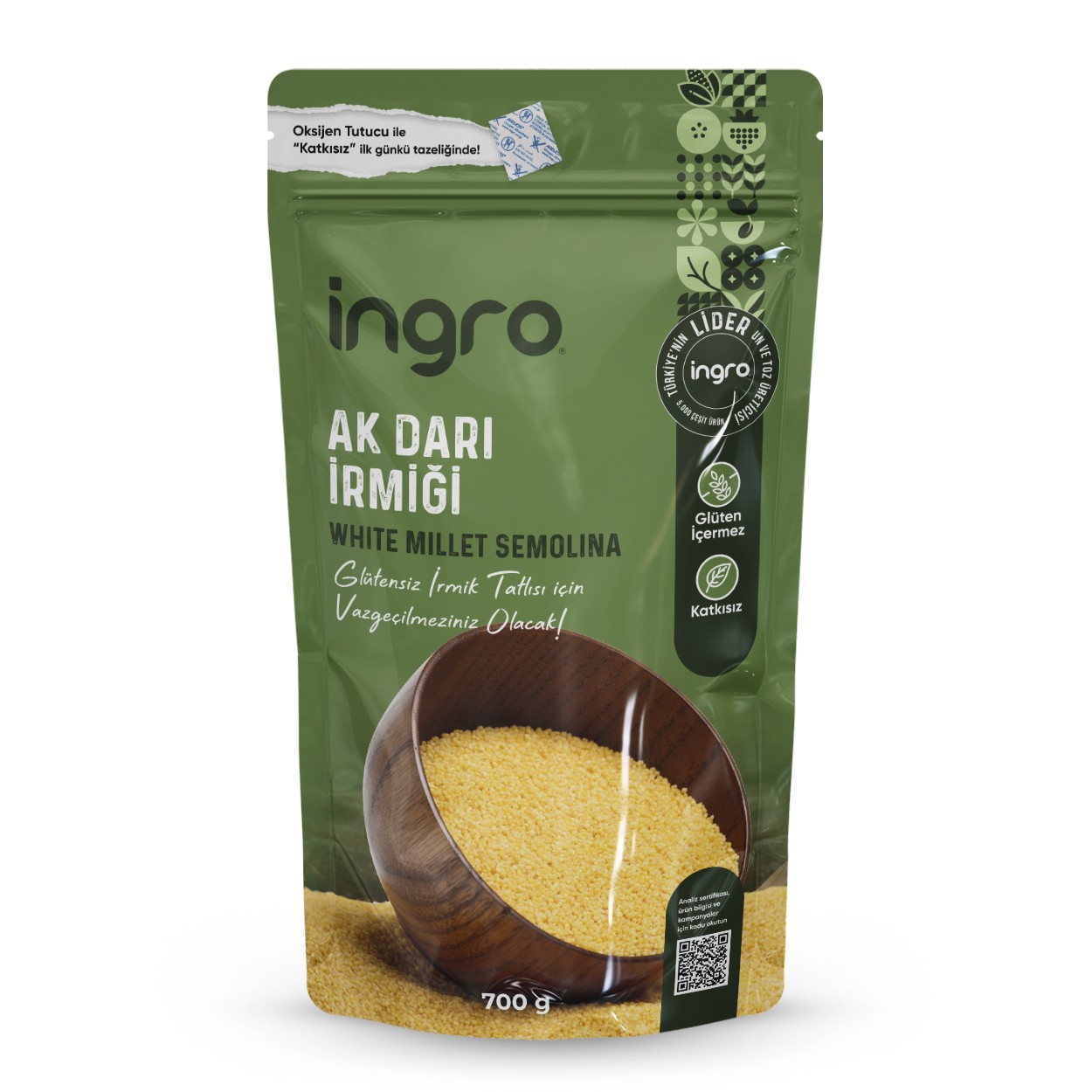 Glutensiz Ak Darı Irmiği 700 G