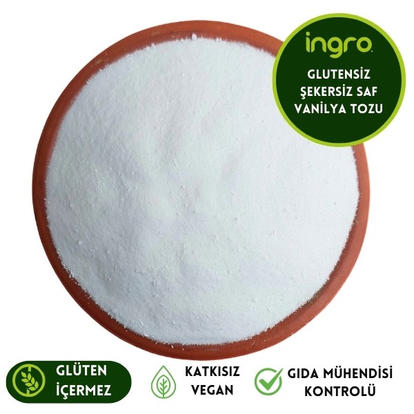 İngro Glutensiz Şekersiz Saf Vanilya 50 G