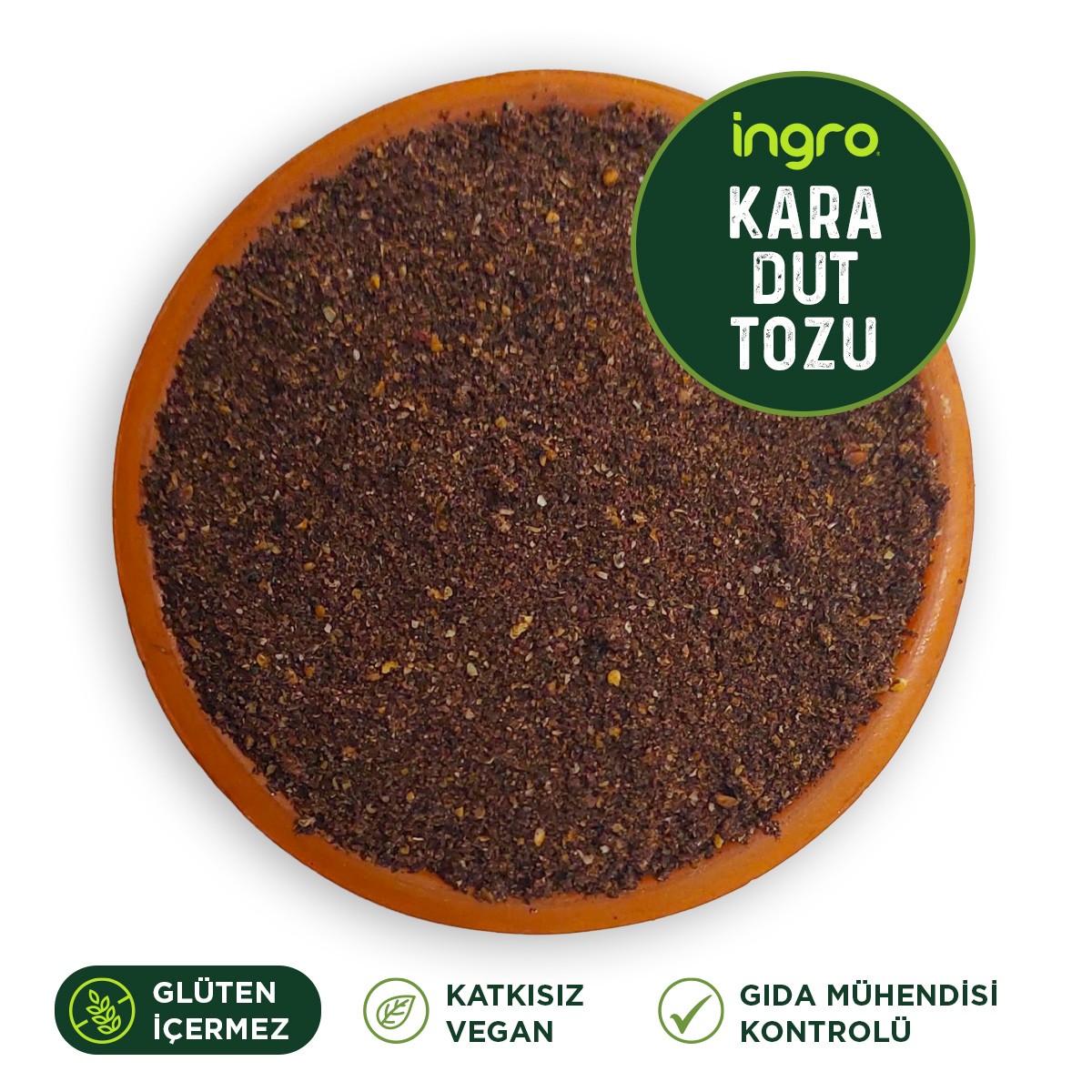 Glutensiz Kuru Kara Dut Tozu 850 G