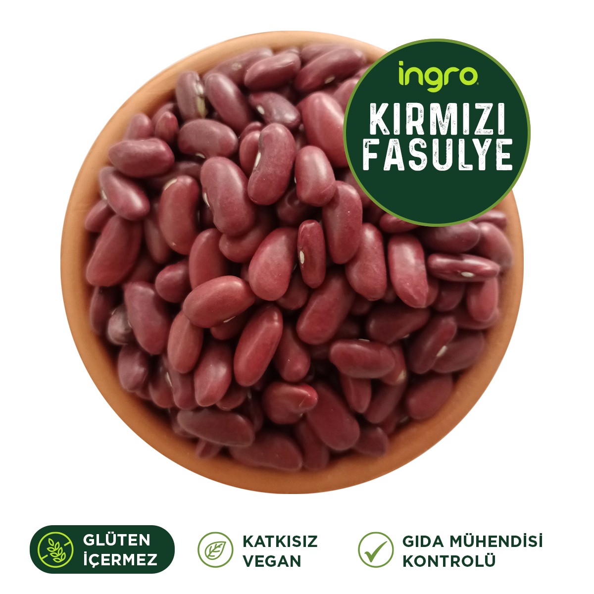 Glutensiz Kırmızı Fasulye 1000 gr