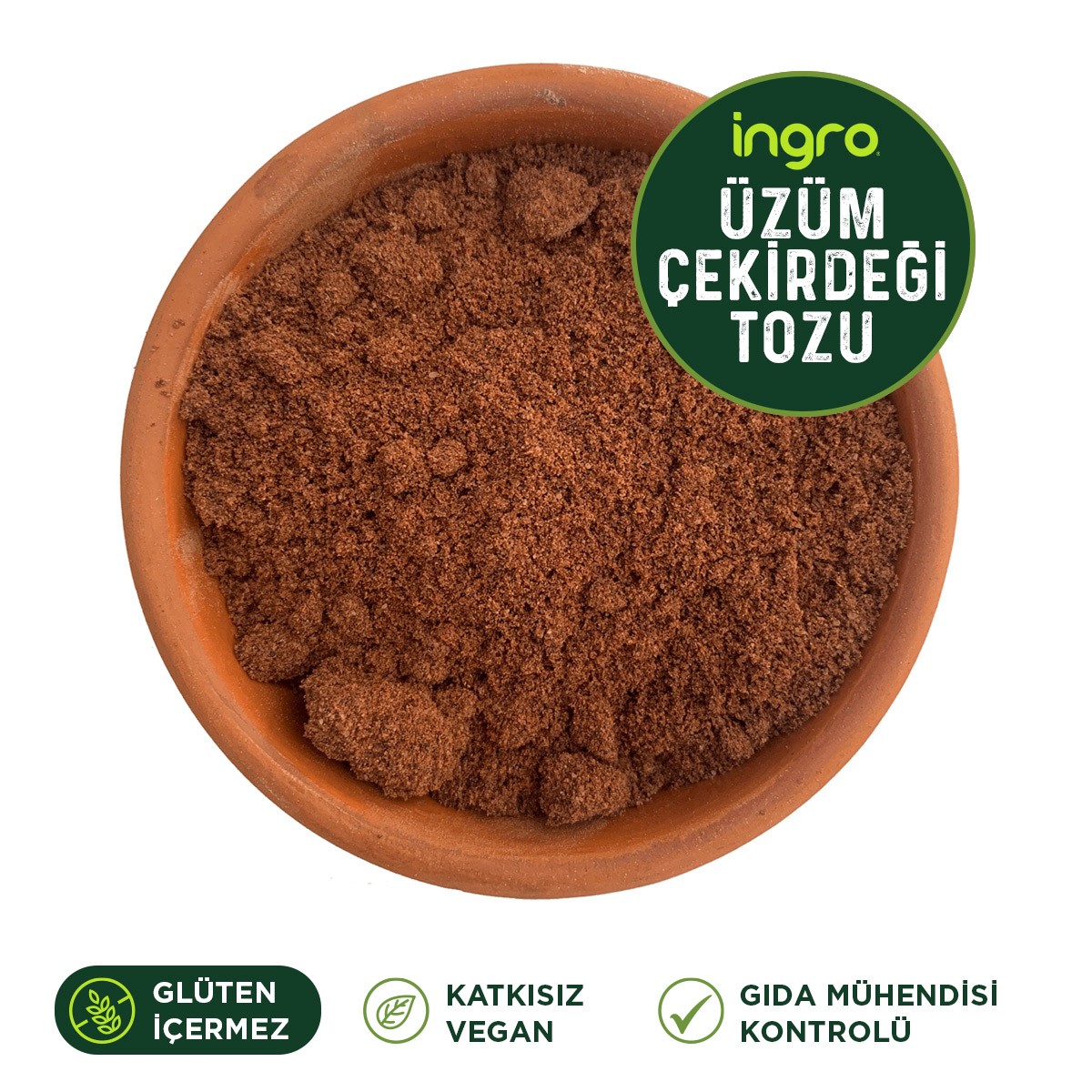 Glutensiz Üzüm Çekirdeği Tozu 1000 G