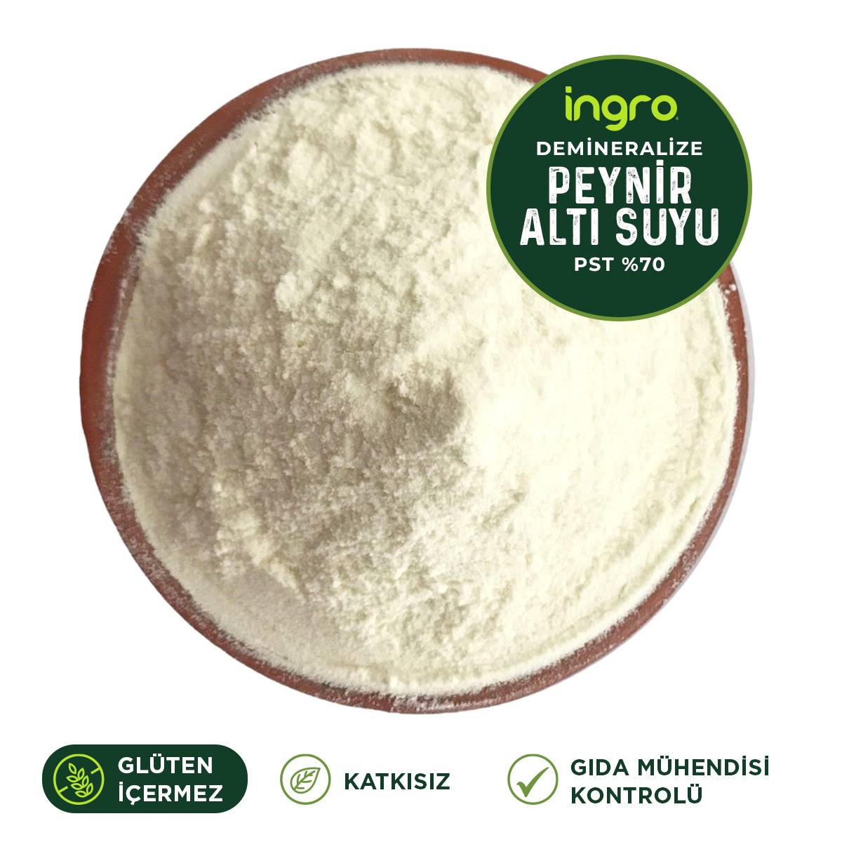 Demineralize Peynir Altı Suyu Tozu (pst %70) 1000 G