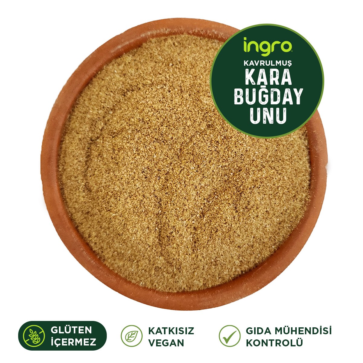 Glutensiz Kavrulmuş Karabuğday (Greçka) Unu 1000 G