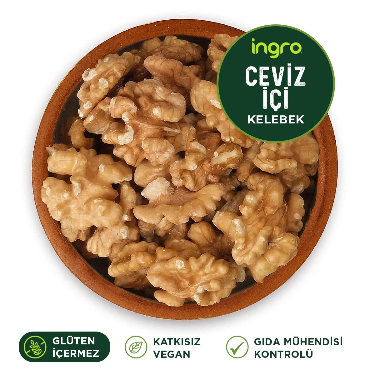 Ingro Glutensiz Ceviz Içi Kelebek 1000 G