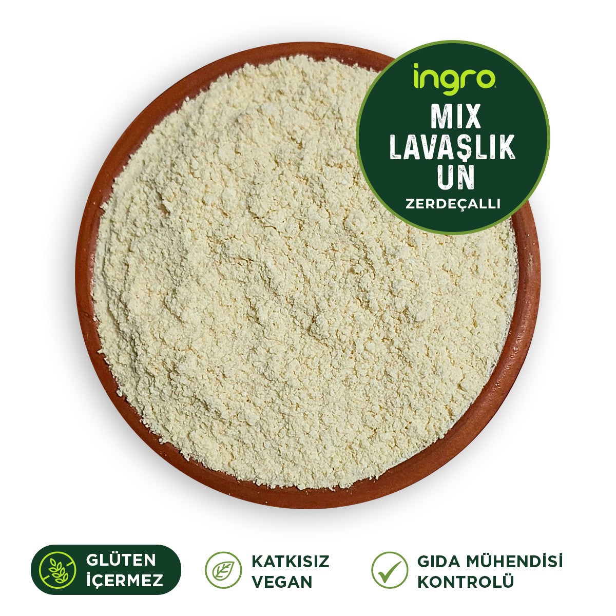 Mix Glutensiz Lavaşlık Un (zerdeçallı) 1000 G