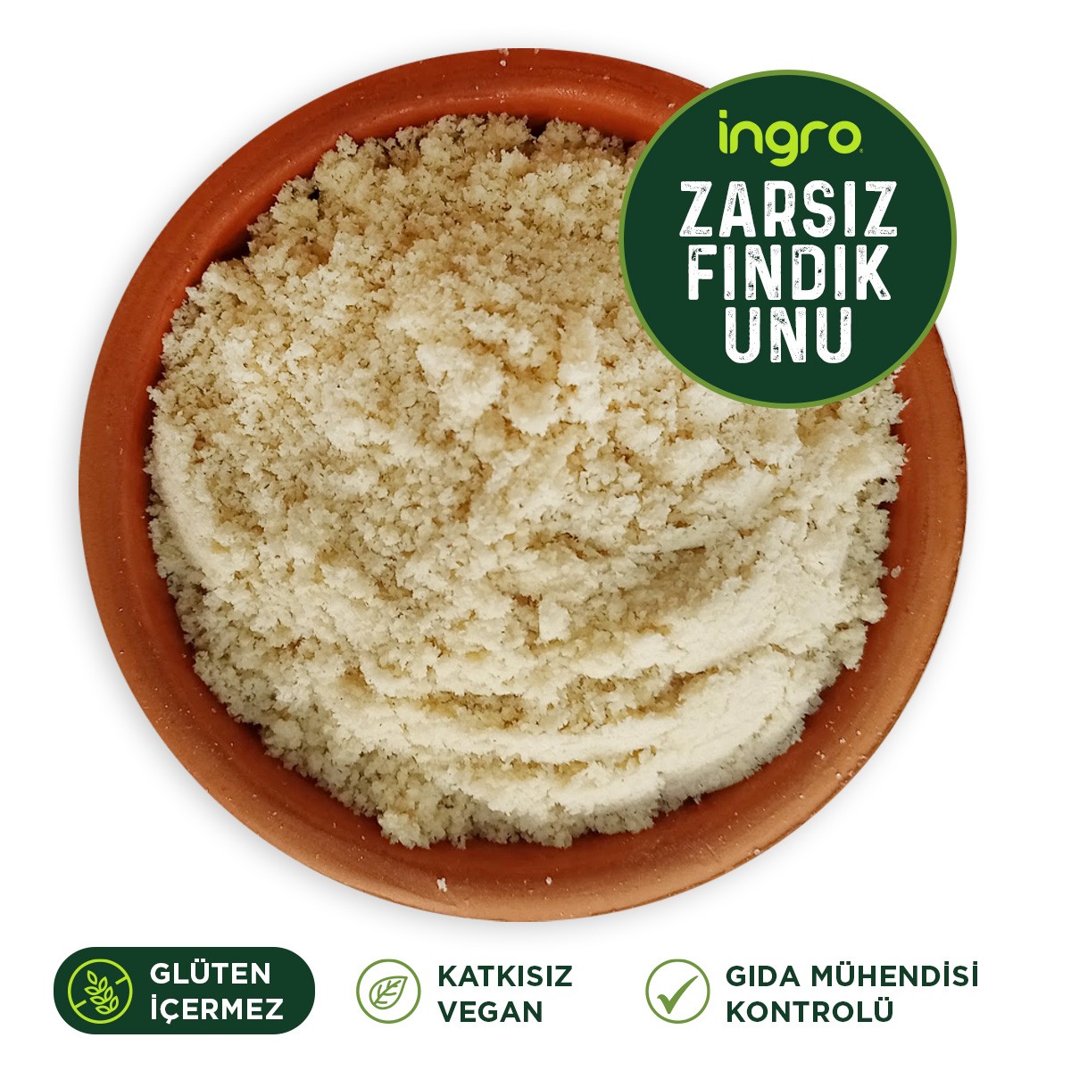 Glutensiz Fındık Unu Beyaz 500 G