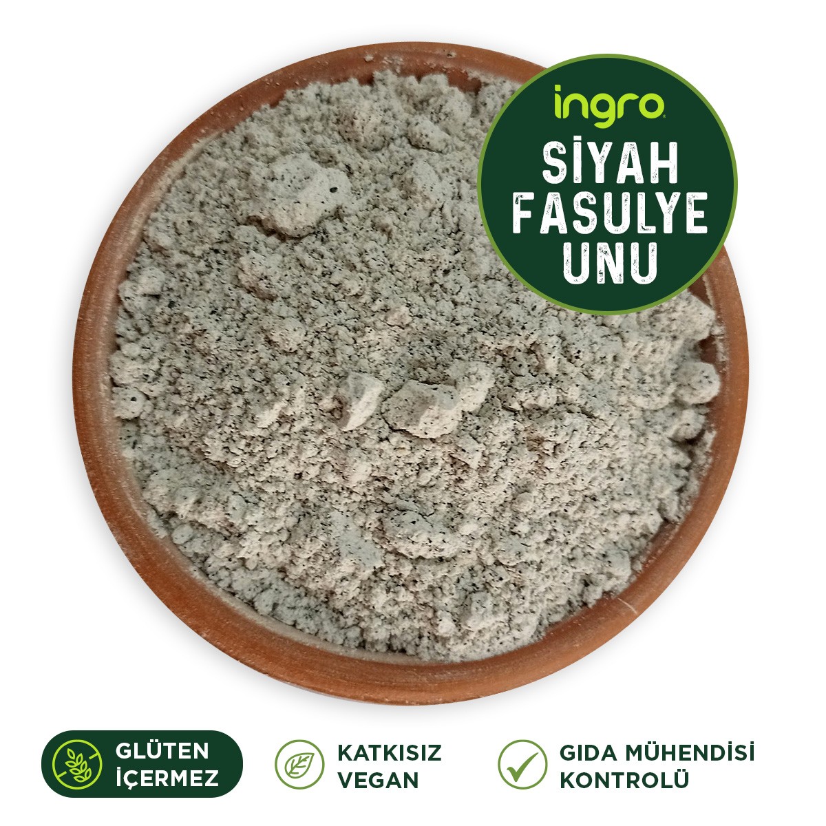 Glutensiz Siyah Fasulye Unu 1000 G