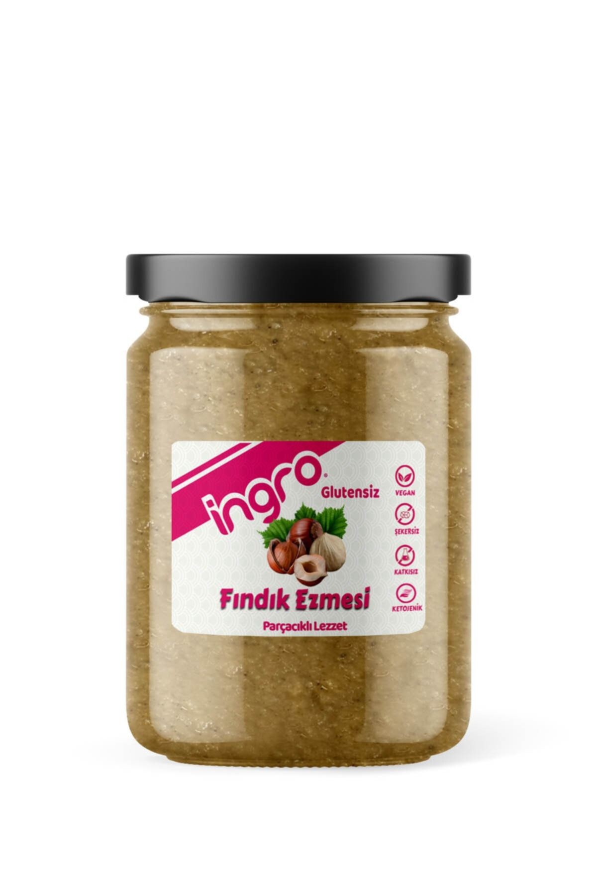 Glutensiz Fındık Ezmesi Parçacıklı Lezzet 590 g