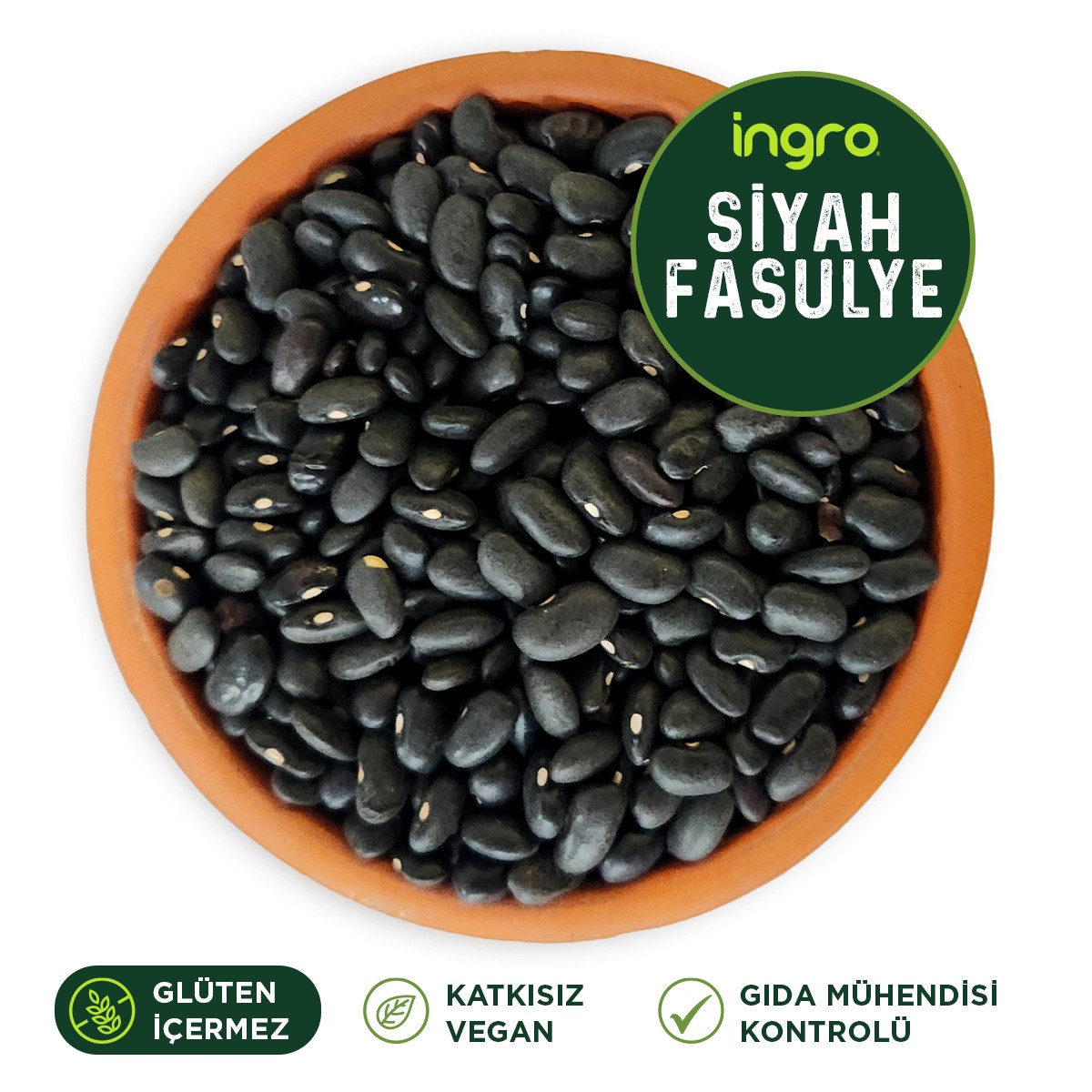 Glutensiz Siyah Fasulye 25000 G